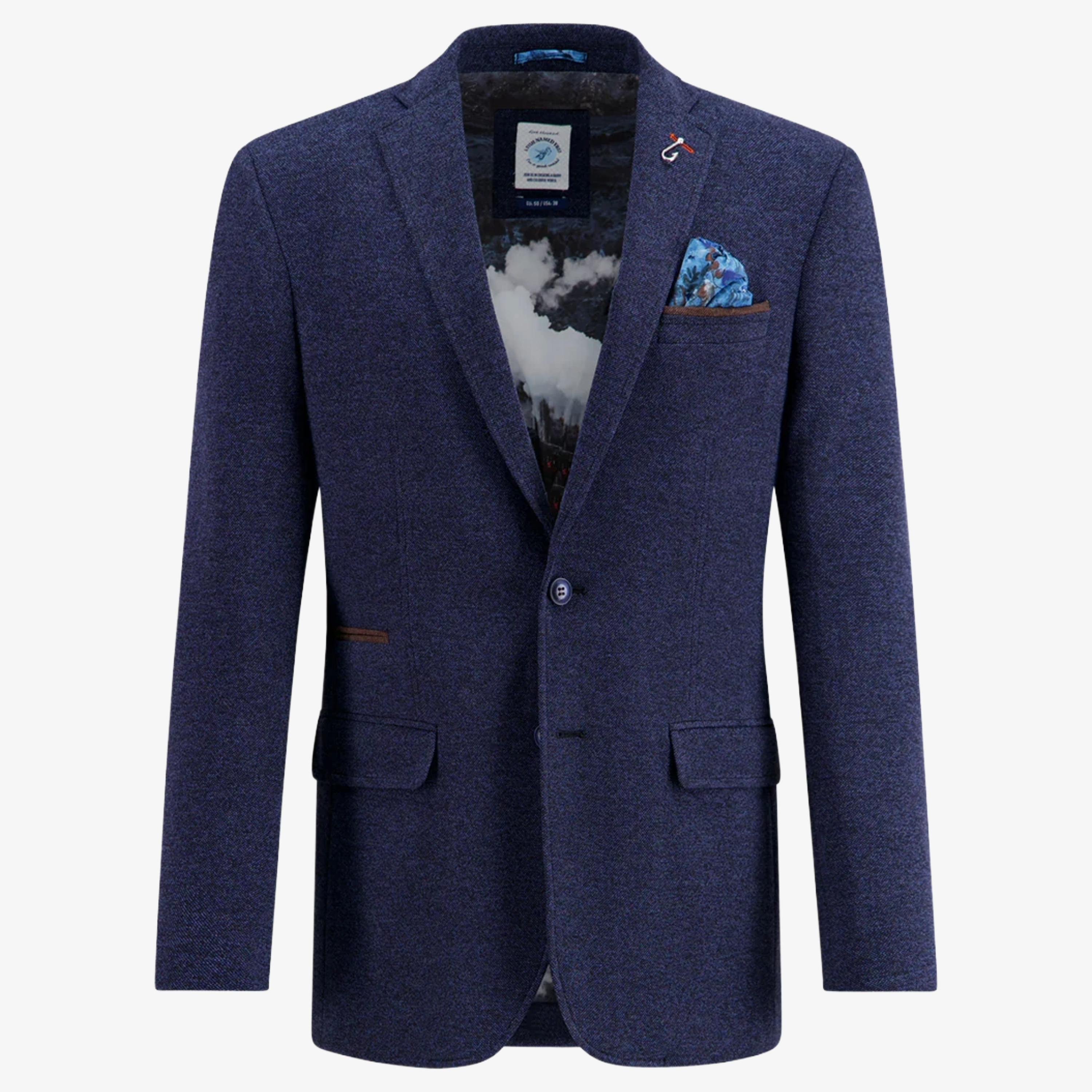 A Fish Named Fred Piqué Blazer - Navy
