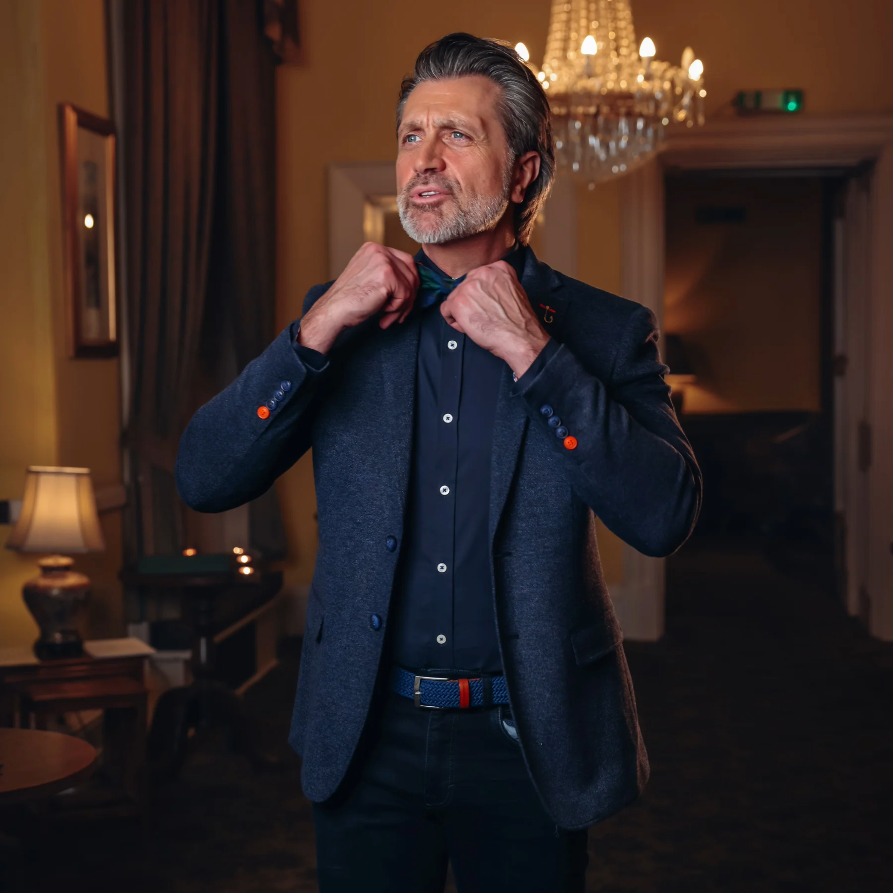 A Fish Named Fred Piqué Blazer - Navy