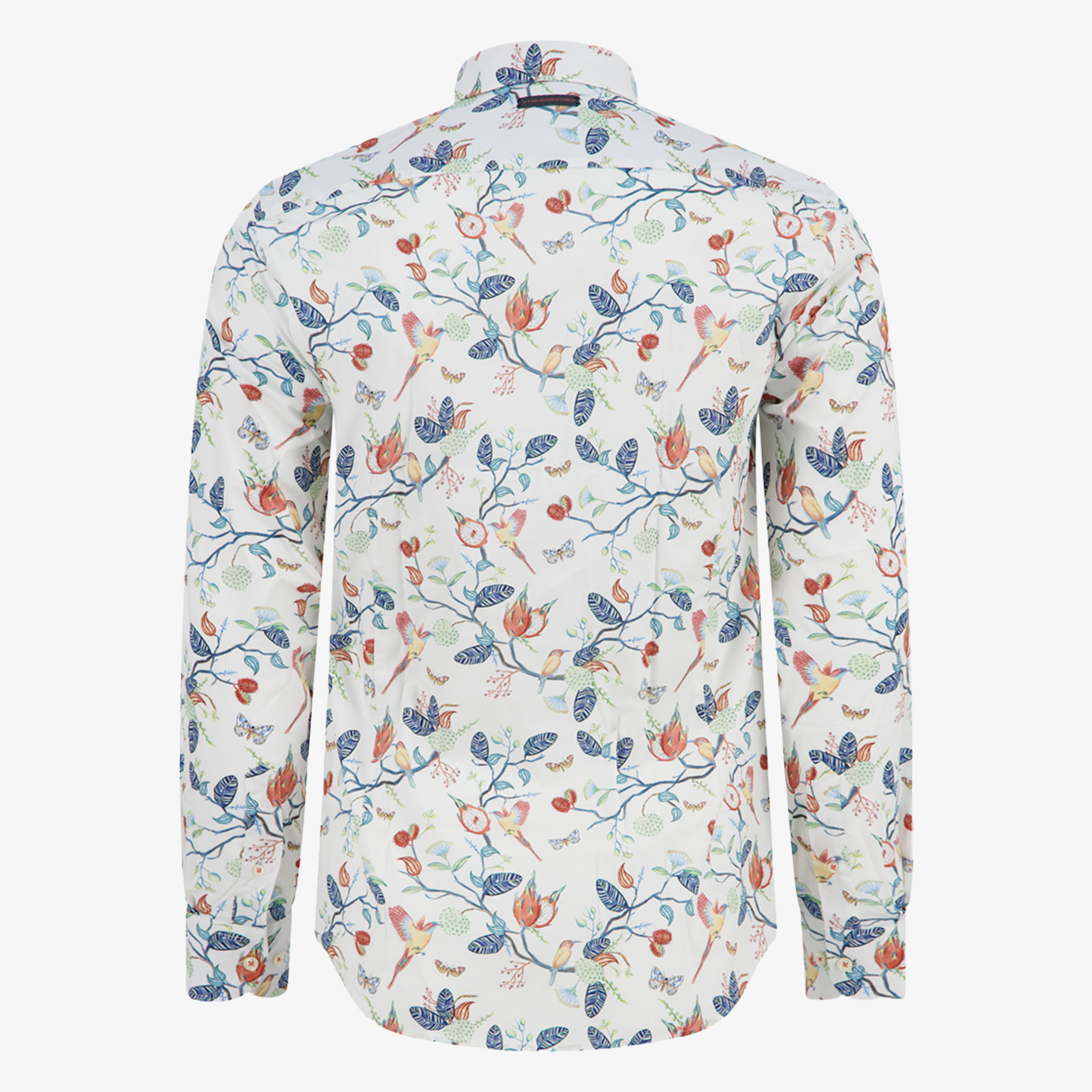 A Fish Named Fred Long Sleeve Birdy Blooms Shirt - Multicolour