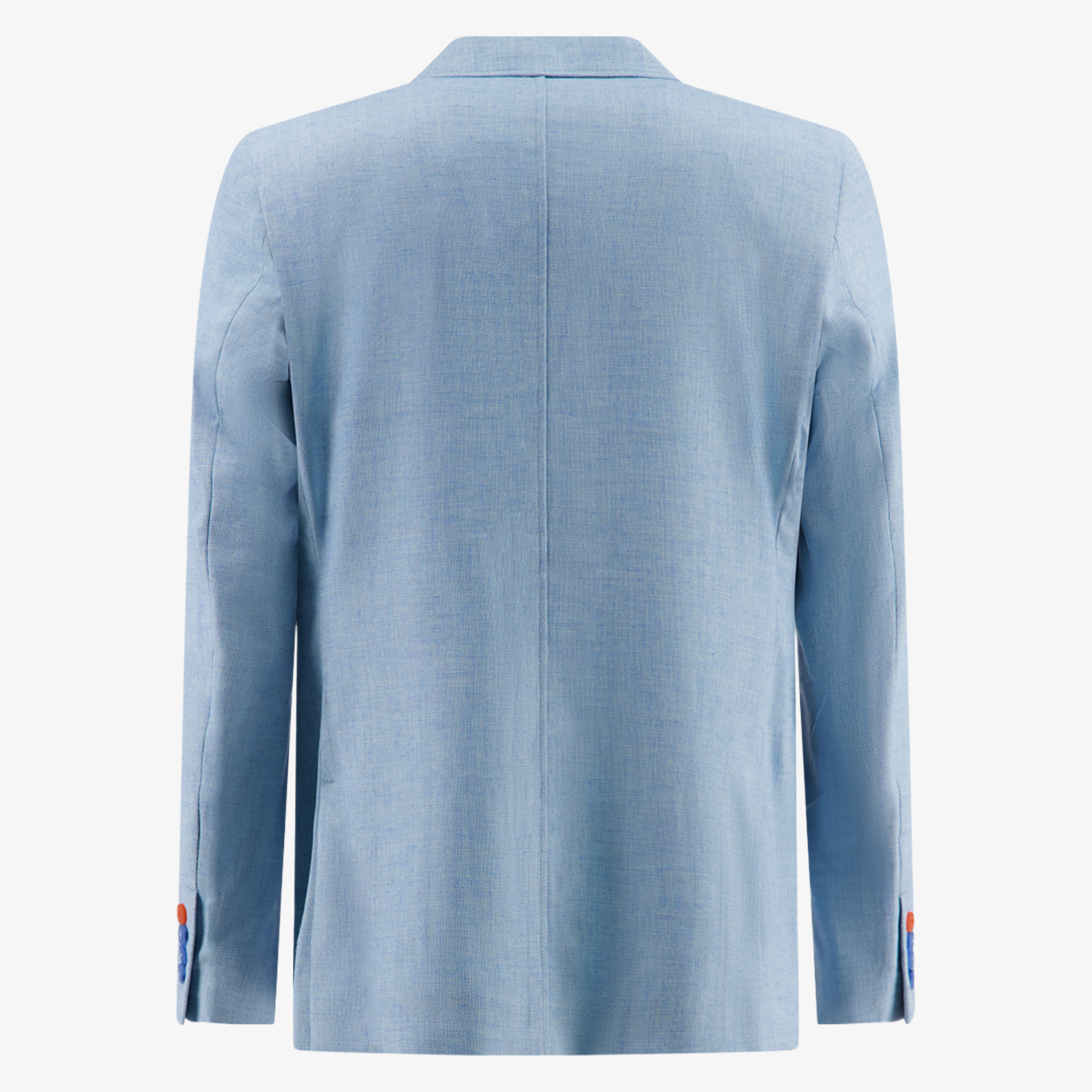 A Fish Named Fred Linen Look Jacket - Aqua Blue
