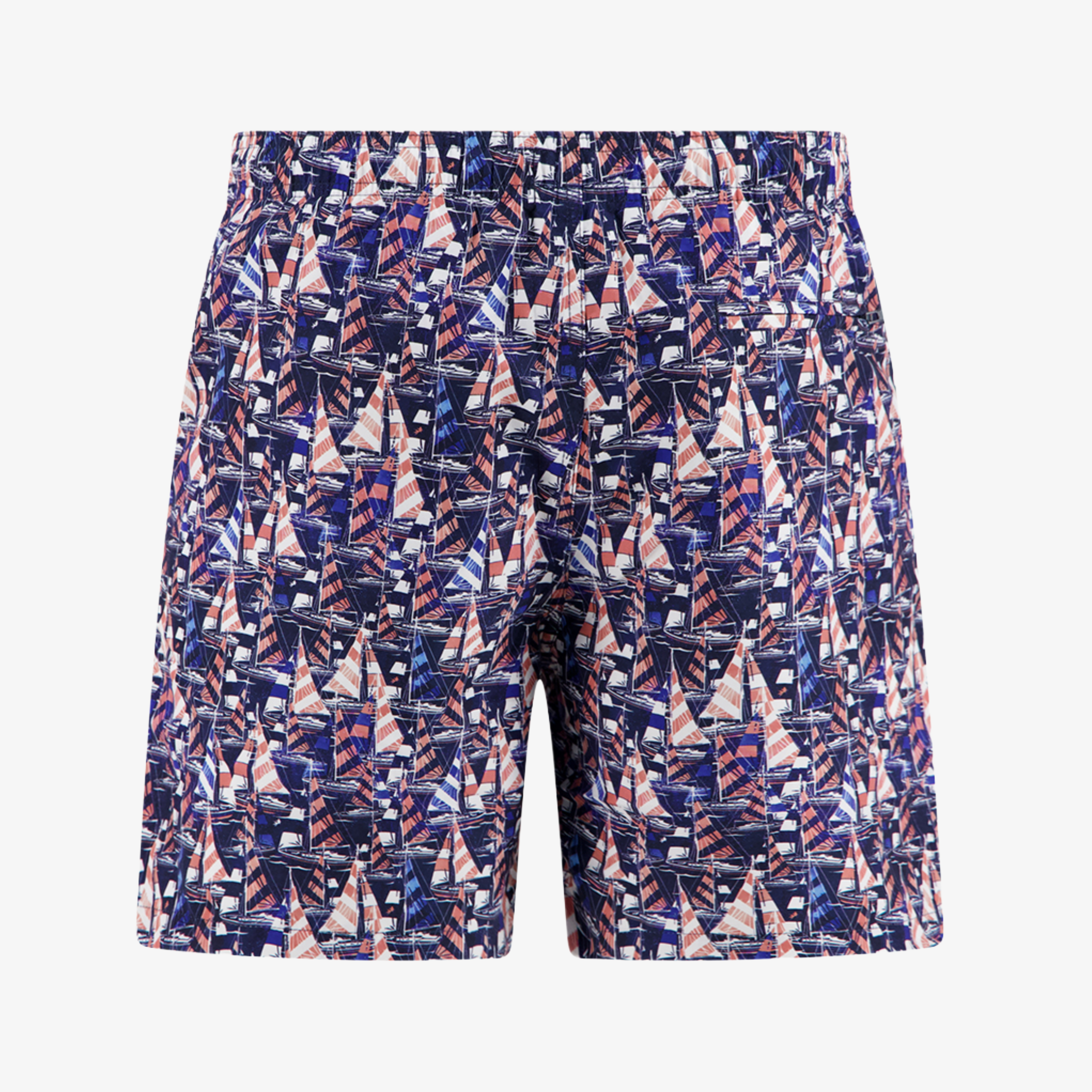 A Fish Named Fred Sailing Boats Swim Shorts - Navy