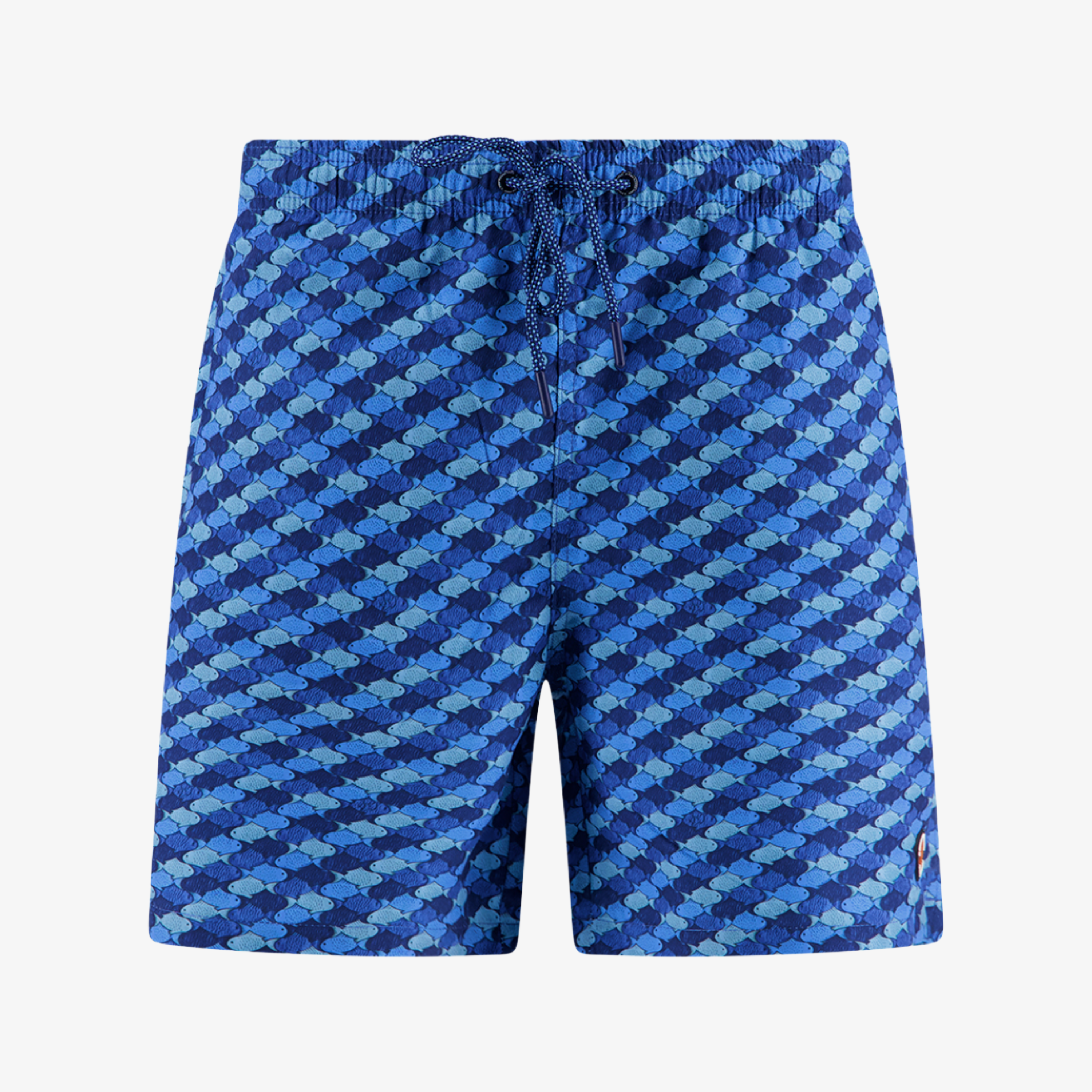 A Fish Named Fred Fish Swim Shorts - Cobalt