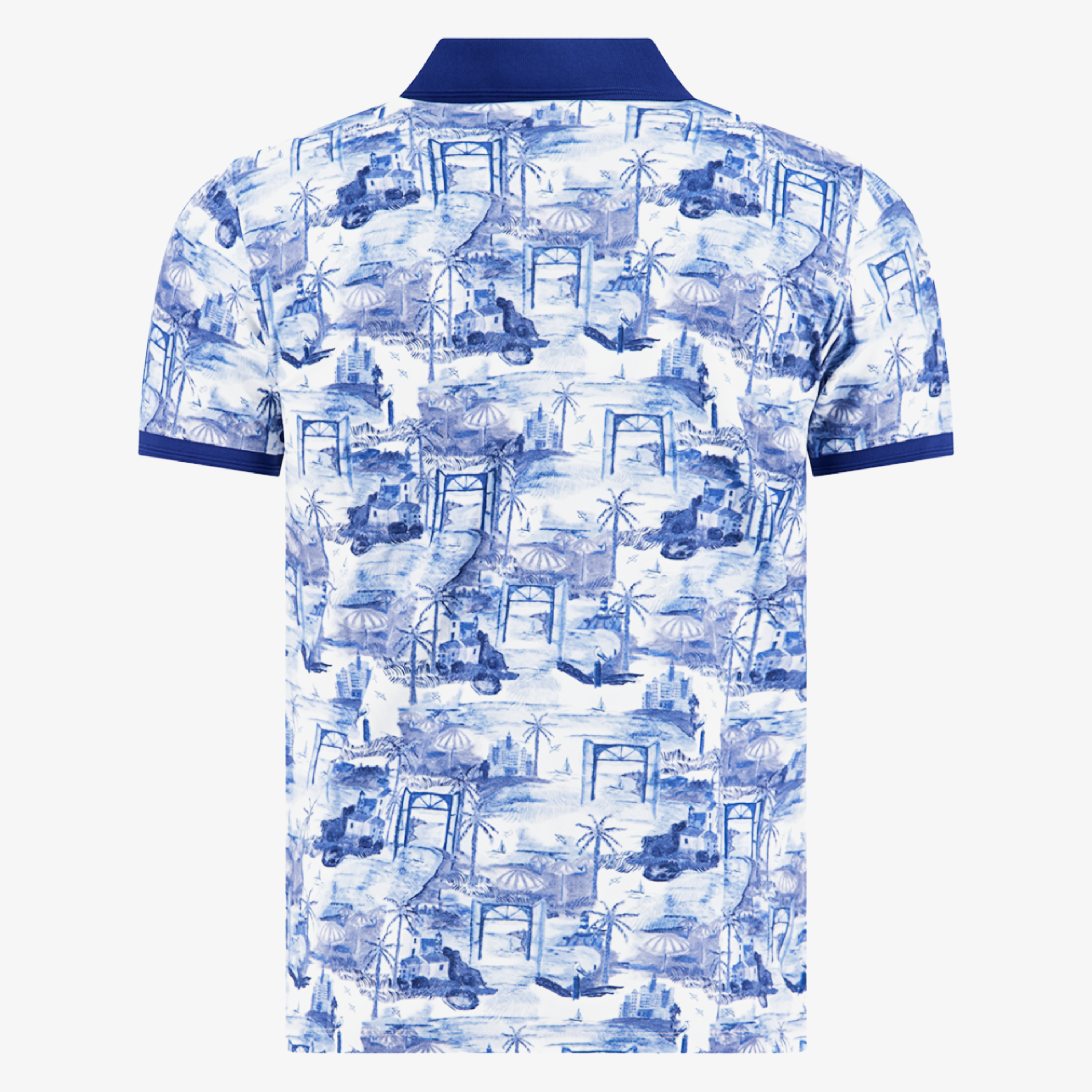 A Fish Named Fred Island Polo Shirt - Cobalt