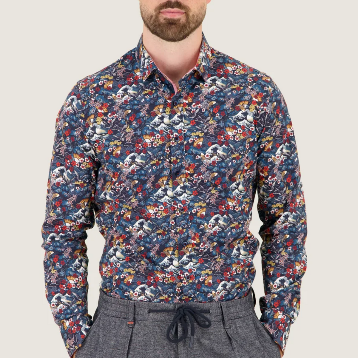 A Fish Named Fred Japanese Story Printed Shirt - Multi