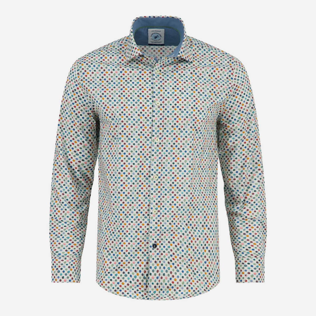 A Fish Named Fred Rounds Printed Shirt - Off White