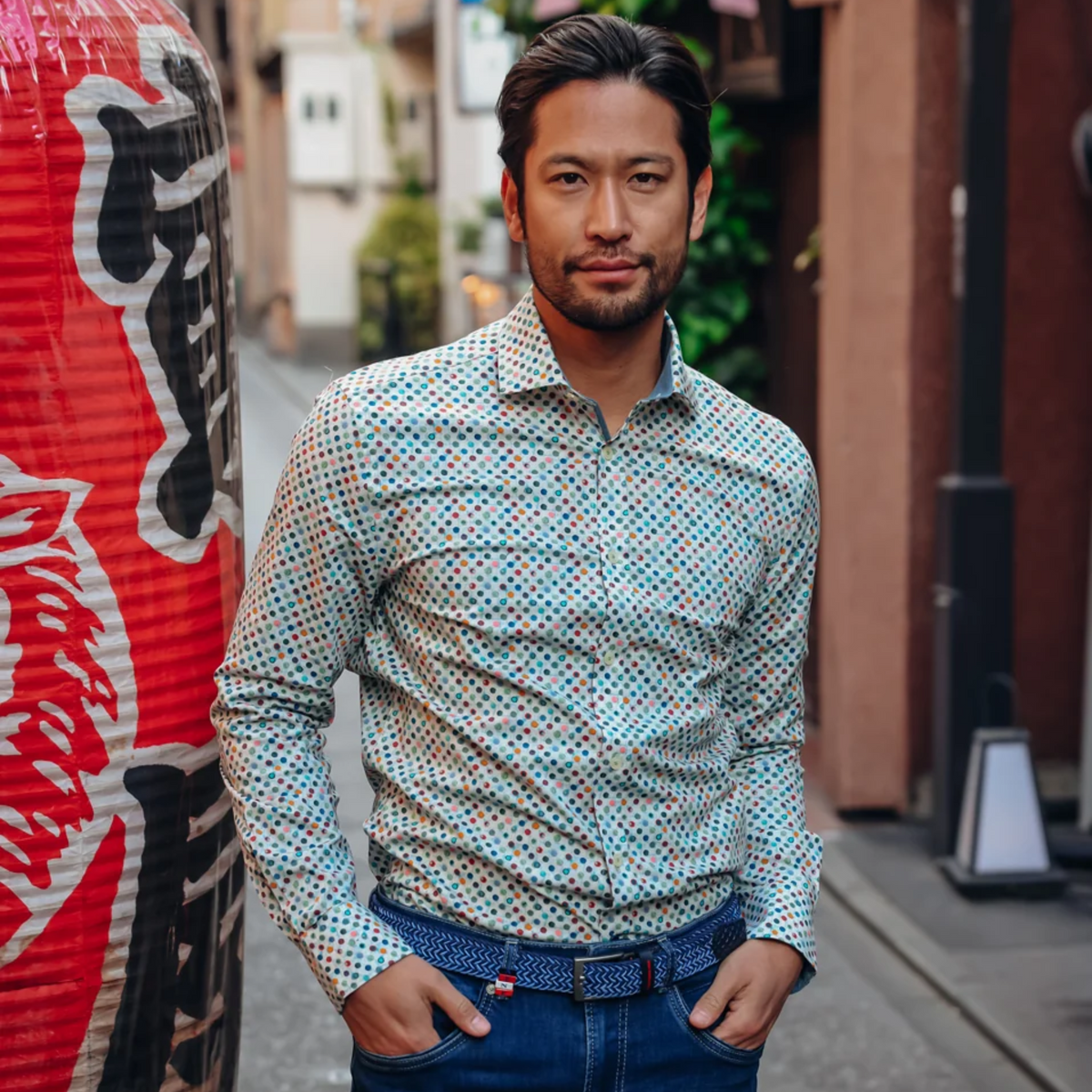 A Fish Named Fred Rounds Printed Shirt - Off White