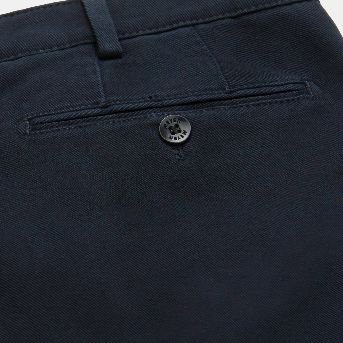 Meyer Bonn Modern Fit Cosy Twill Chinos - Navy