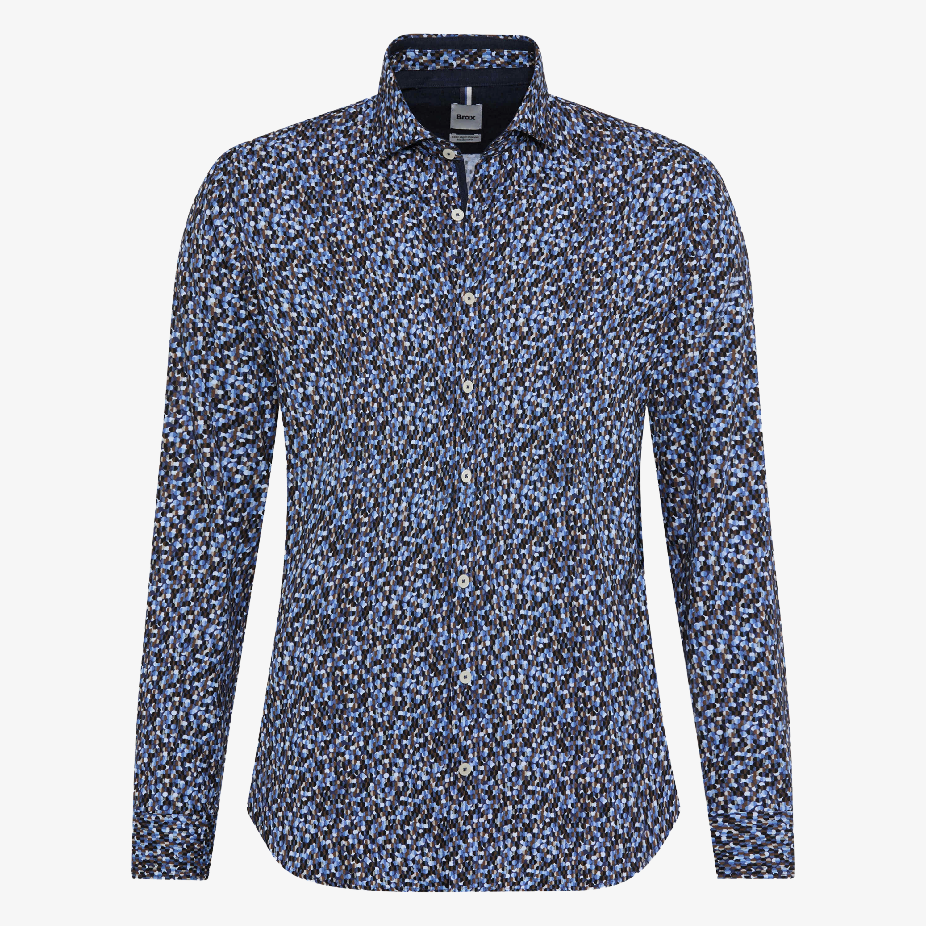Brax Harold P Printed Shirt - Blue