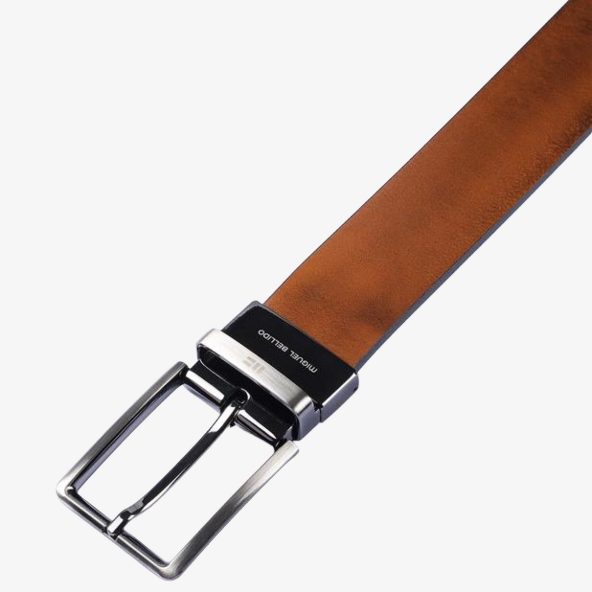 Miguel Bellido 35mm Reversible Leather Belt - Black-Tan