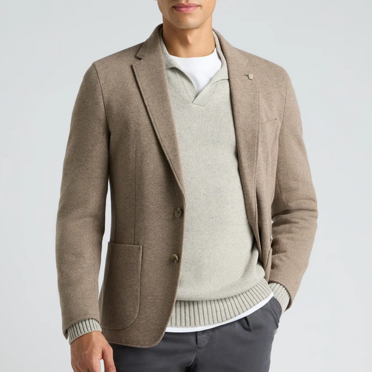 Remus Antoni Wool Blend Jacket - Beige