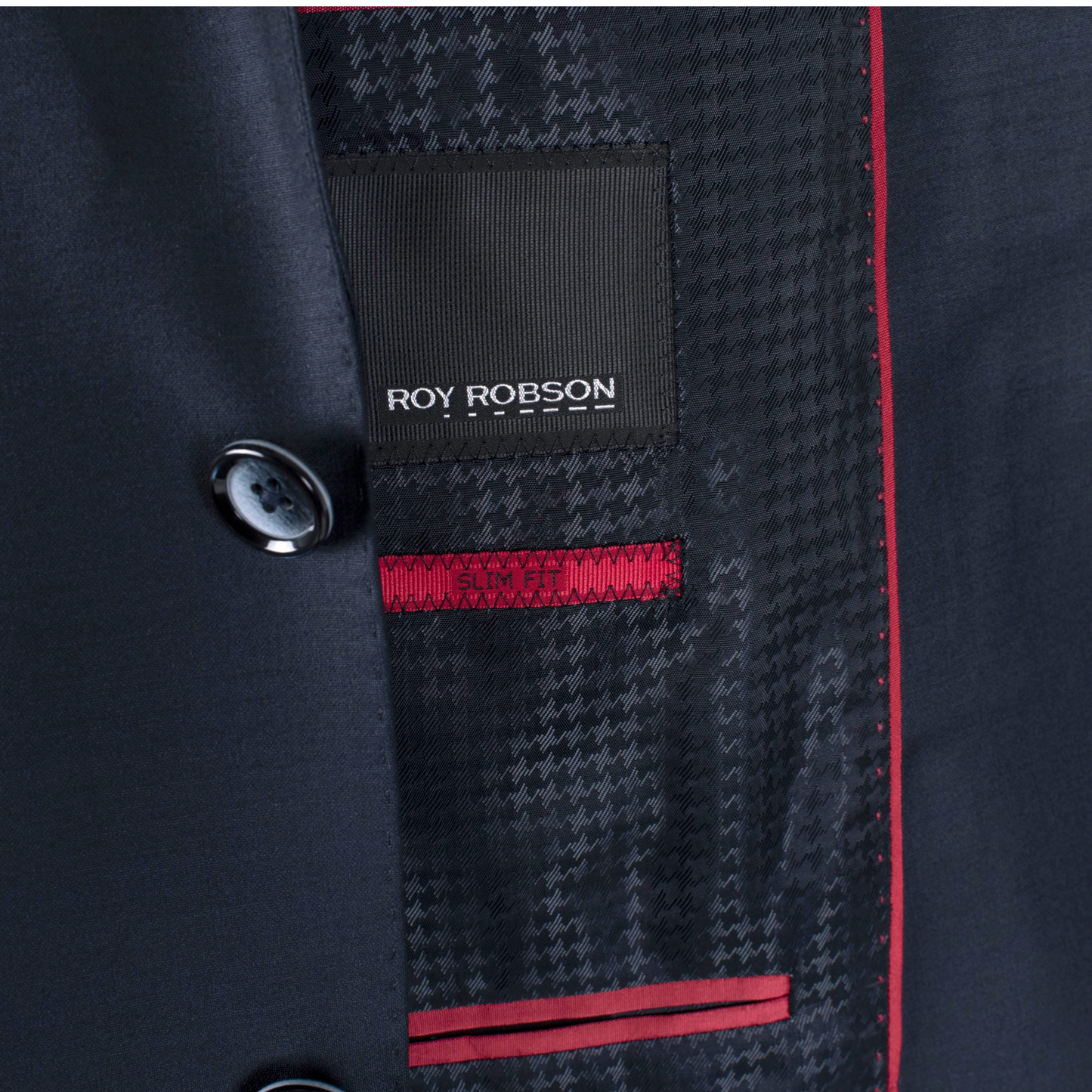 Roy Robson Slim Fit Freestyle Suit Jacket - Navy