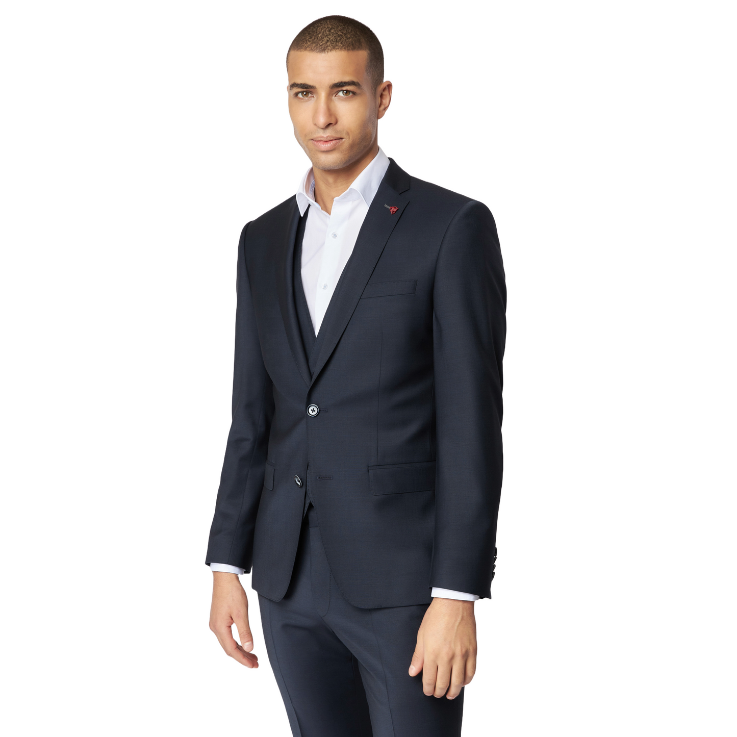 Roy Robson Slim Fit Freestyle Suit Jacket - Navy