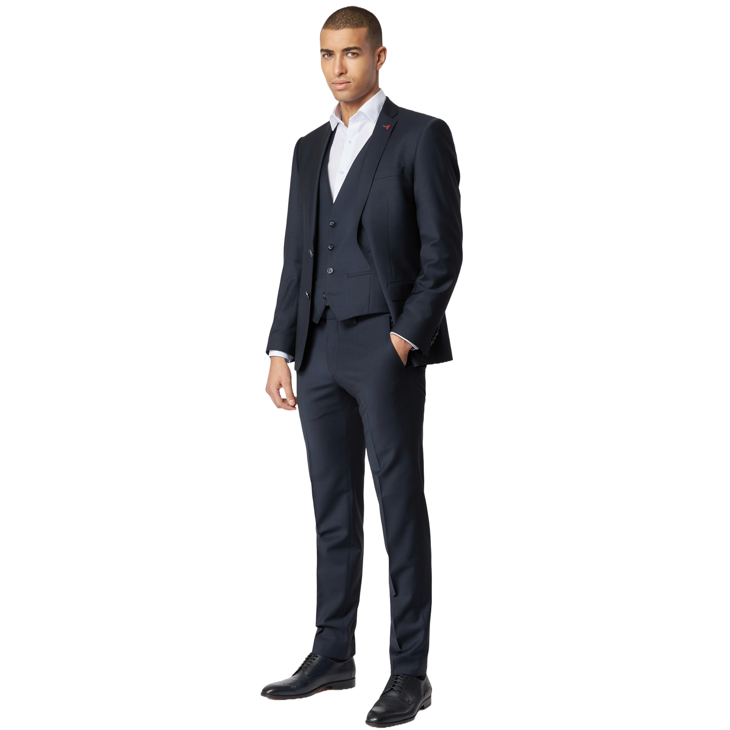 Roy Robson Slim Fit Freestyle Suit Jacket - Navy