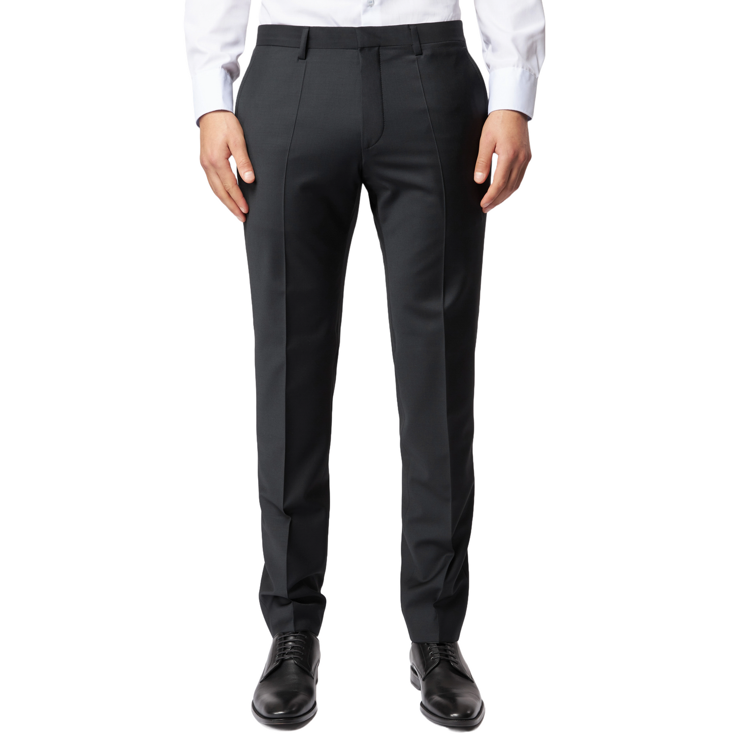 Roy Robson Slim Fit Freestyle Suit Trousers - Black