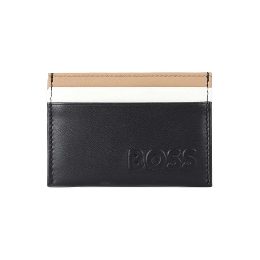 Boss Byron Leather Card Holder - Black