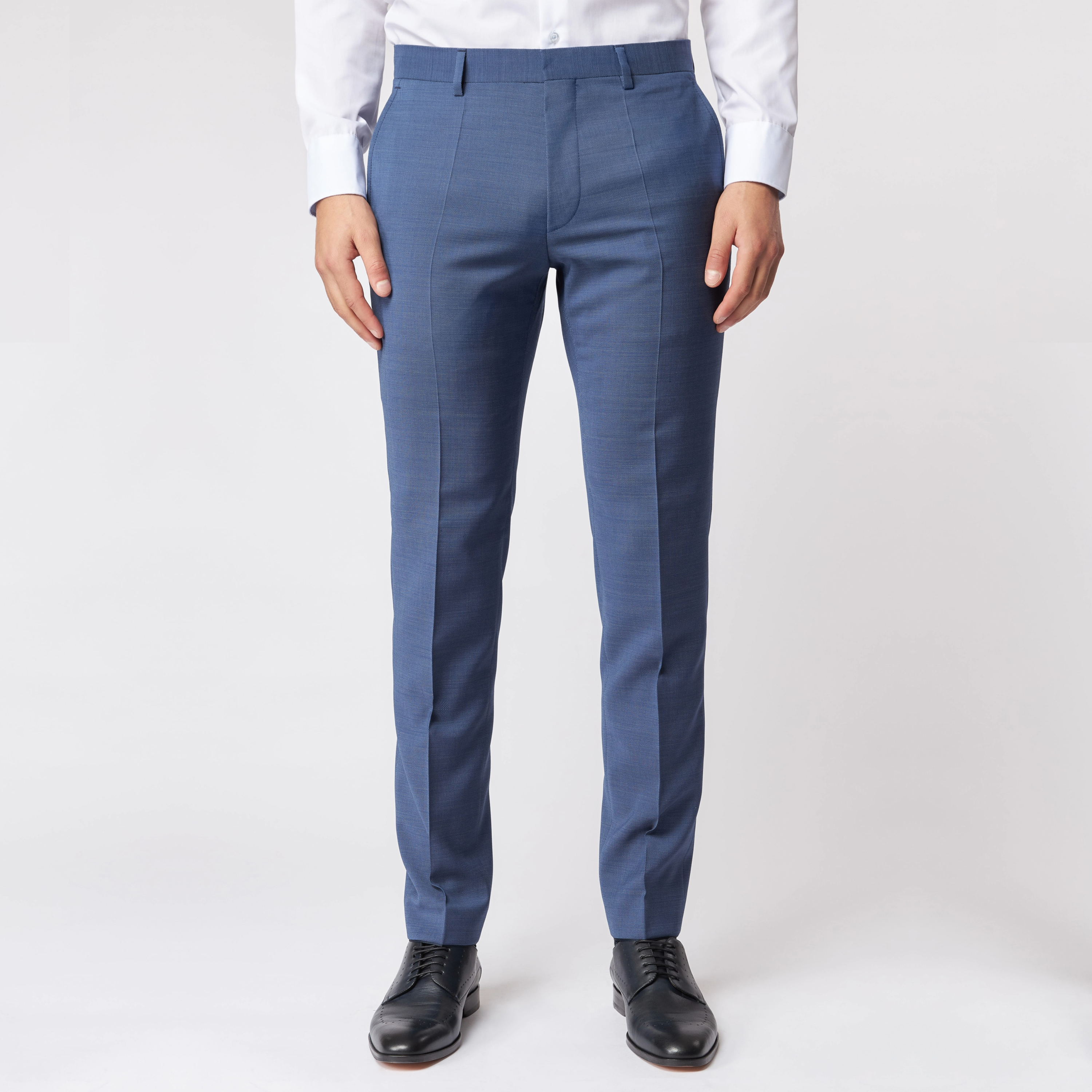 Roy Robson Slim Fit Freestyle Suit Trousers - Blue