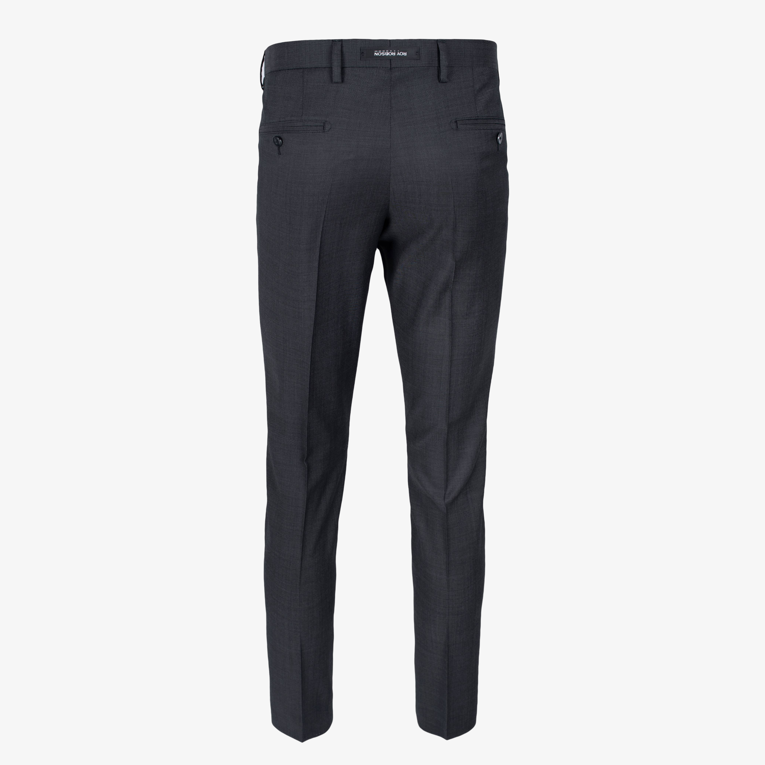 Roy Robson Regular Fit Freestyle Suit Trousers - Dark Grey