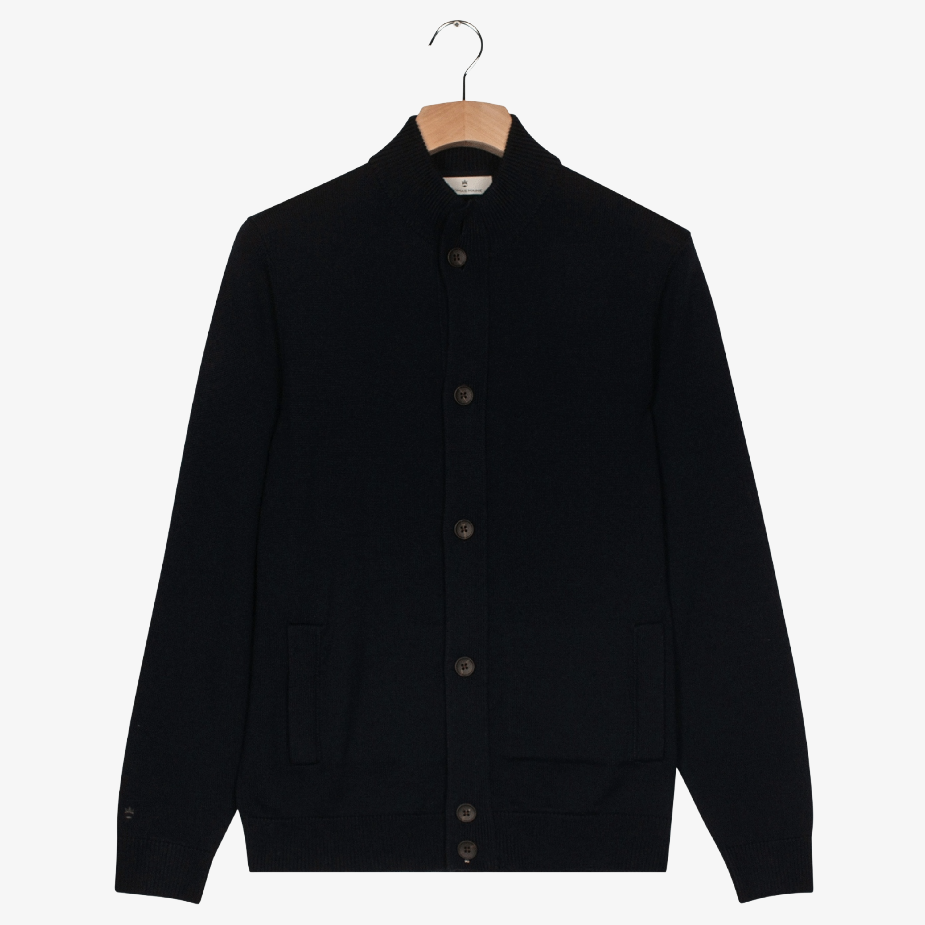 Thomas Maine Knitted Cardigan - Navy
