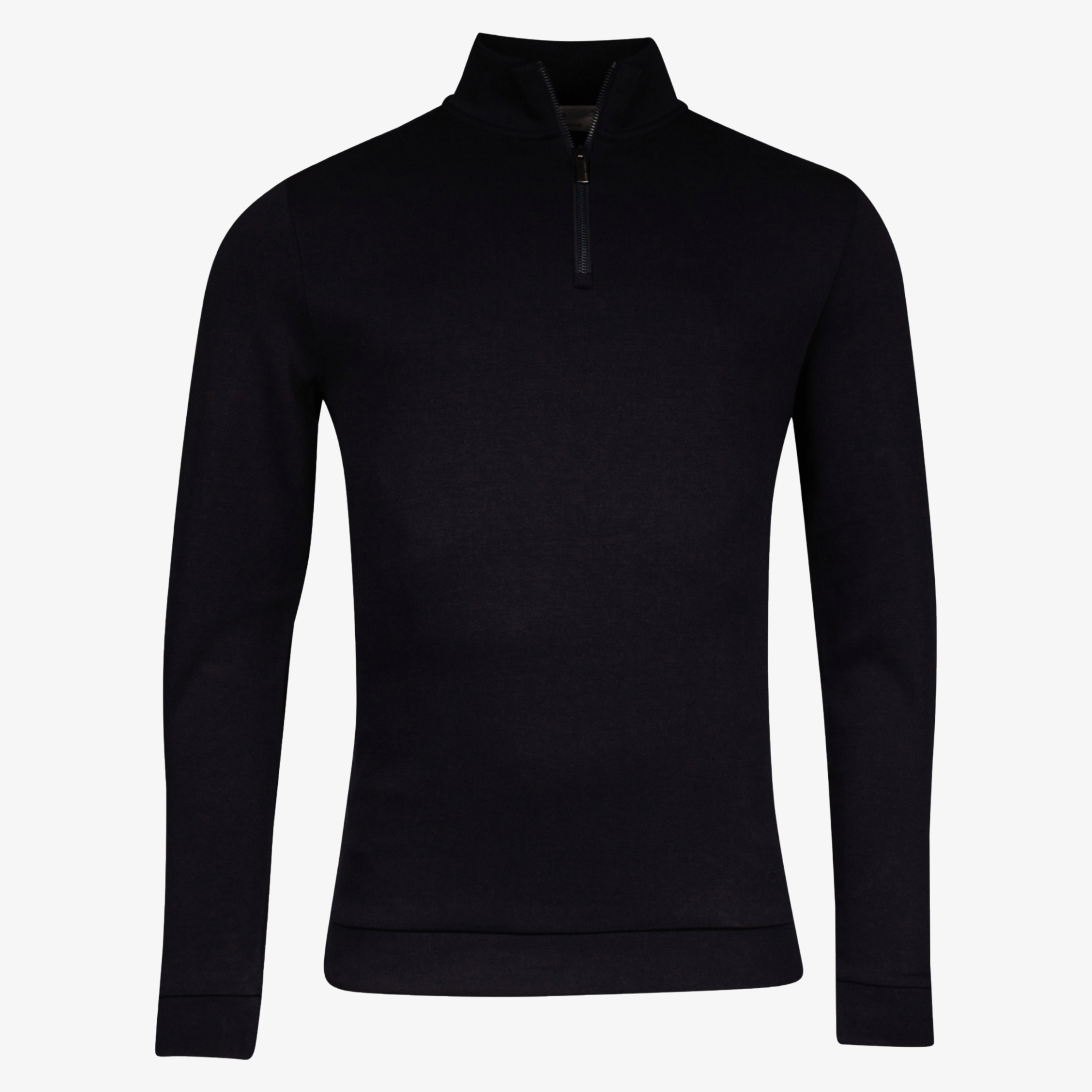 Thomas Maine Half Zip Jersey Sweatshirt - Navy