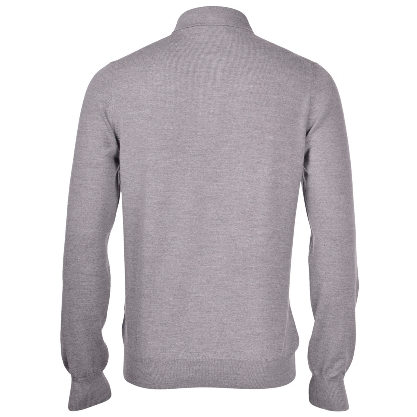 Gran Sasso Merino Wool Polo - Light Grey