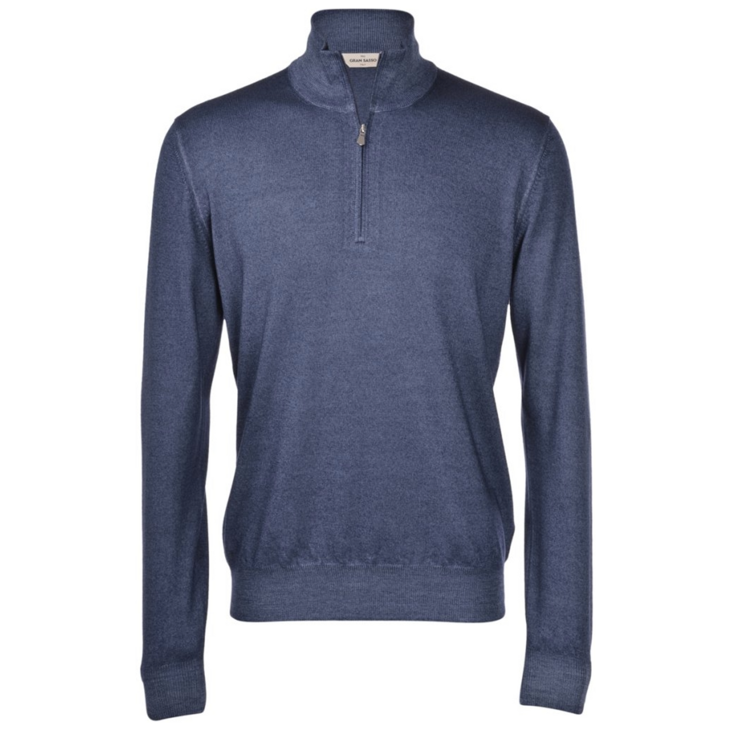 Gran Sasso Vintage Merino Half Zip Knitwear - Blue