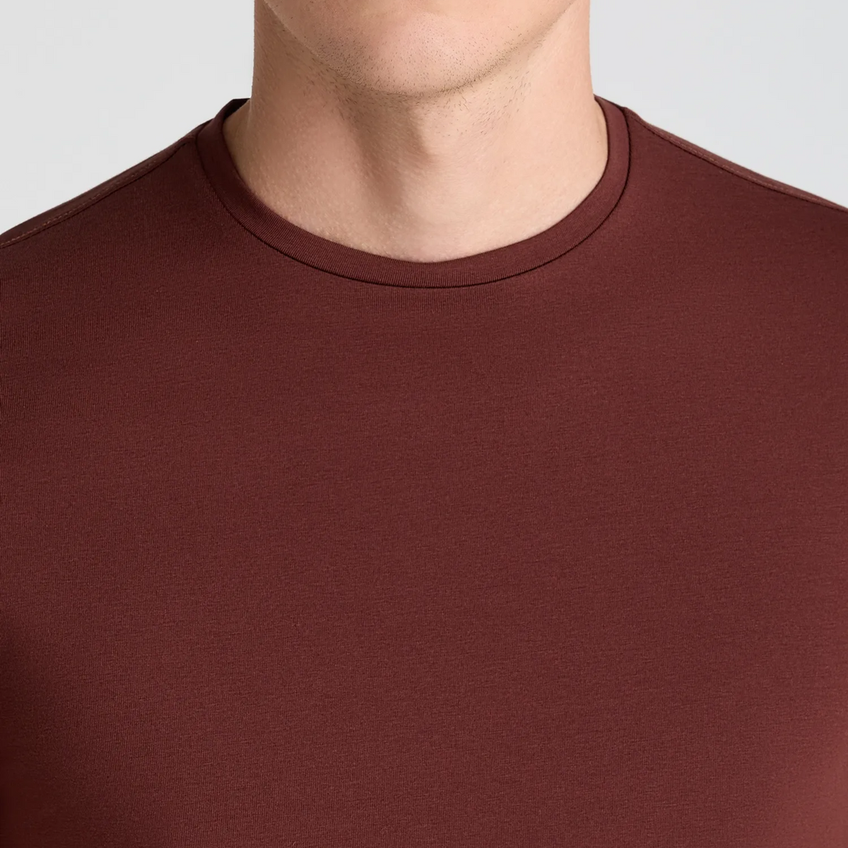 Remus Tapered Fit Cotton-Stretch T-Shirt - Wine