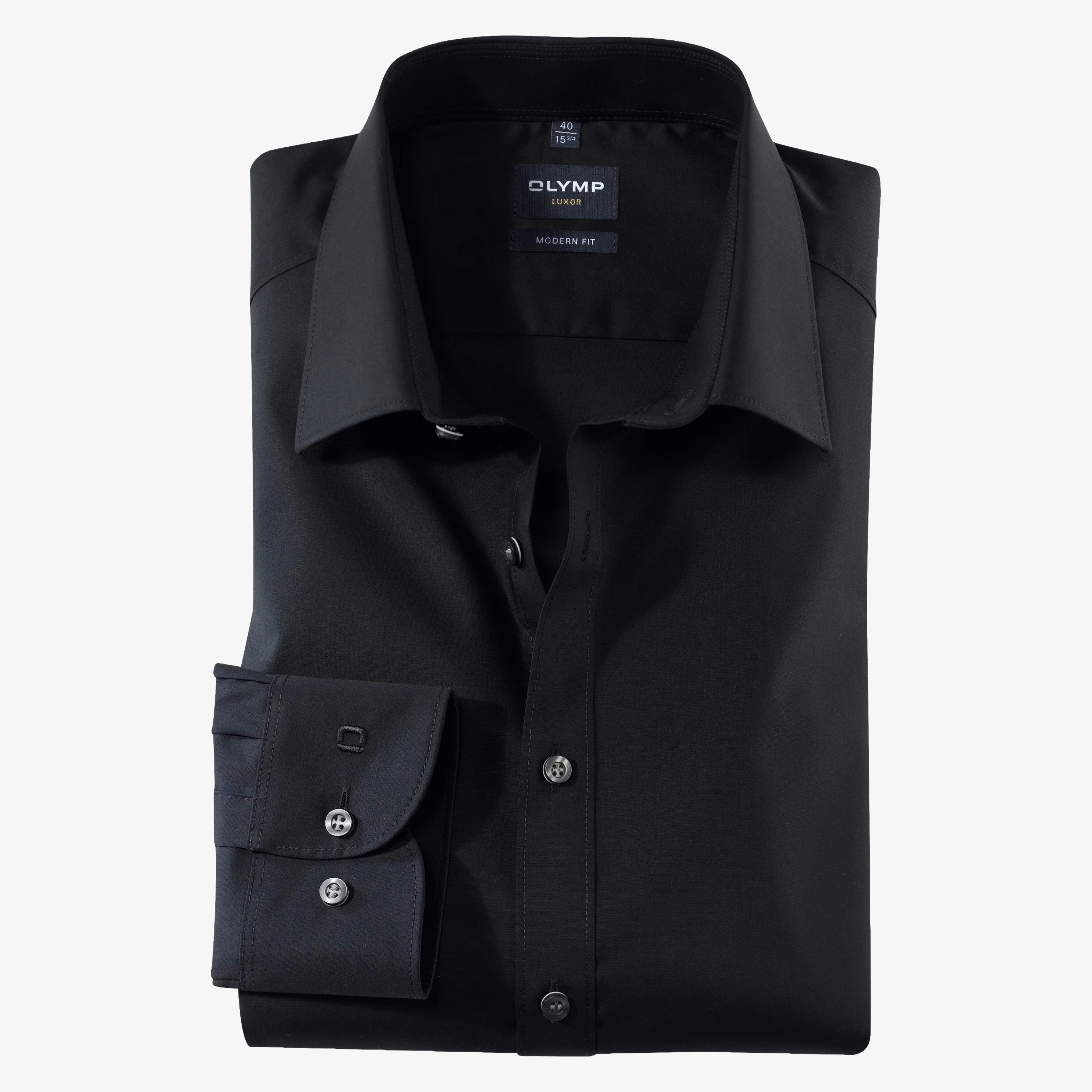 Olymp Luxor Modern Fit Non-Iron Shirt - Black