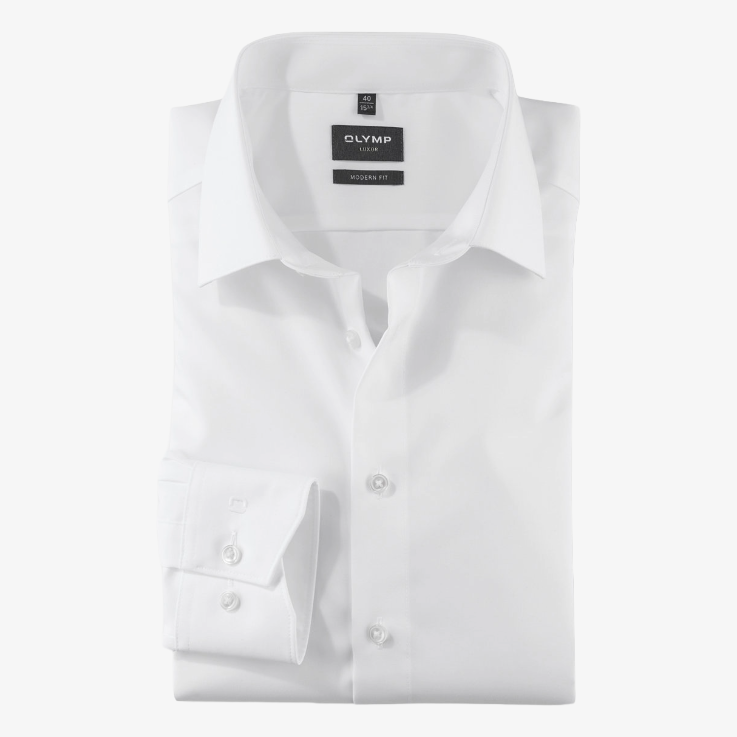 Olymp Luxor Modern Fit Non-Iron Shirt - White