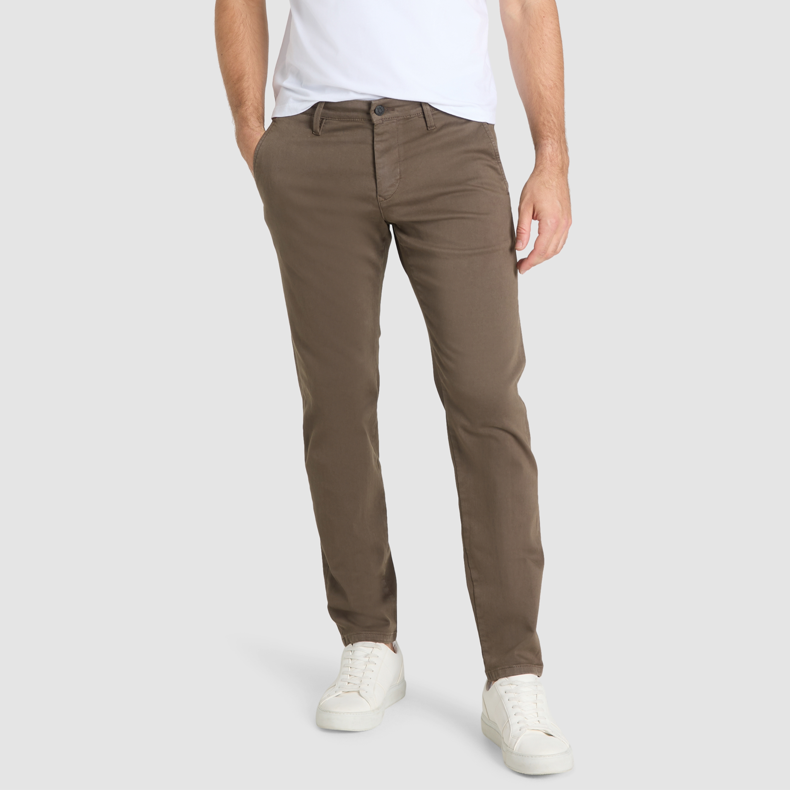 Mac Macflexx Slim Fit Driver Chinos - Brown