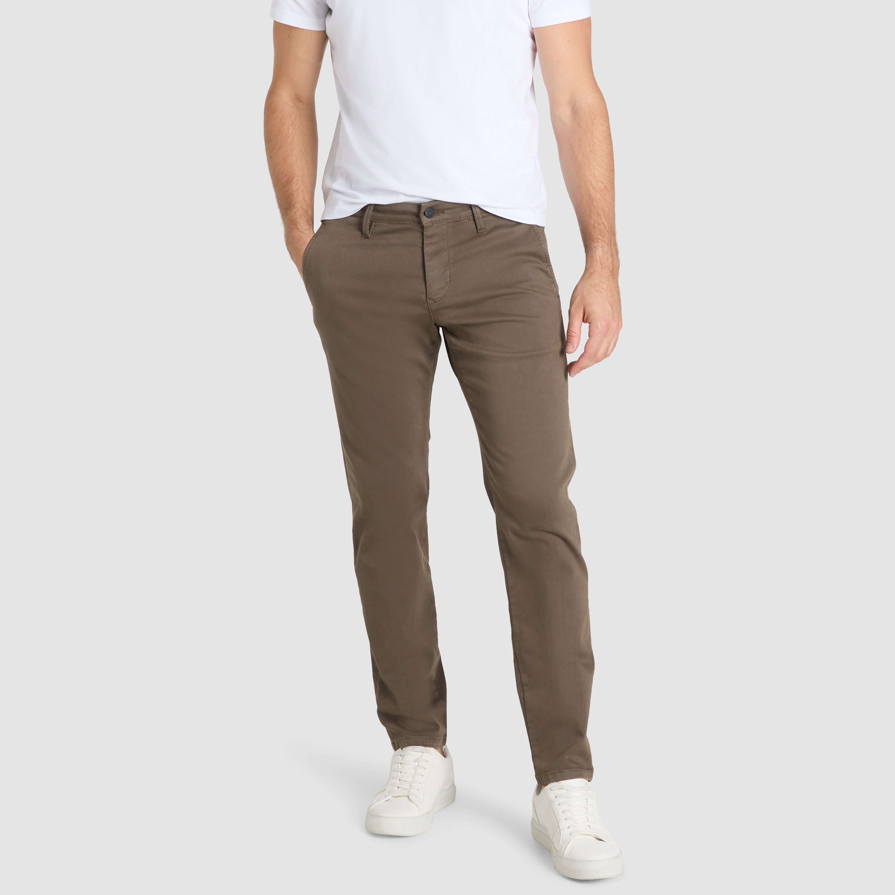 Mac Macflexx Slim Fit Driver Chinos - Brown