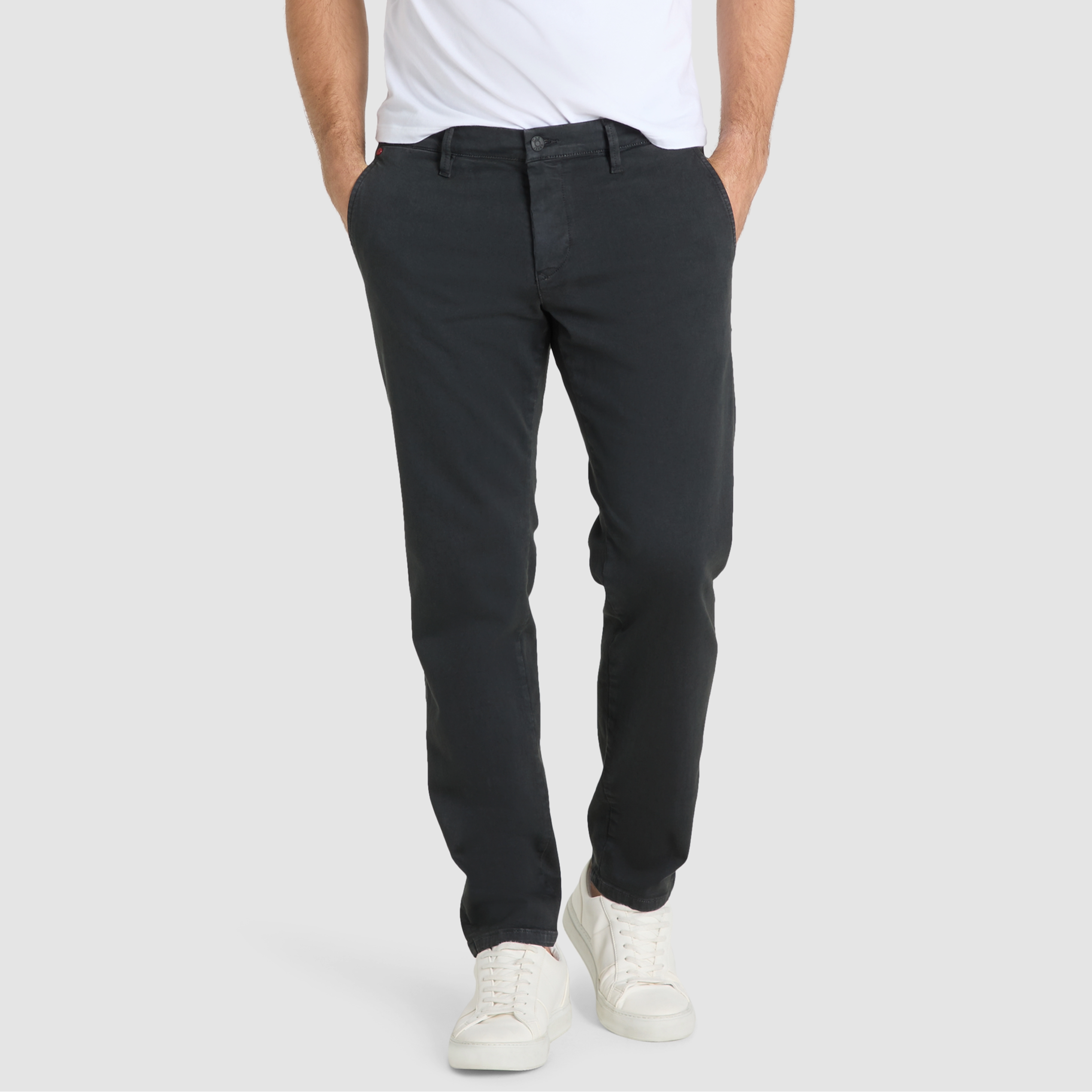 Mac Macflexx Slim Fit Driver Chinos - Dark Grey