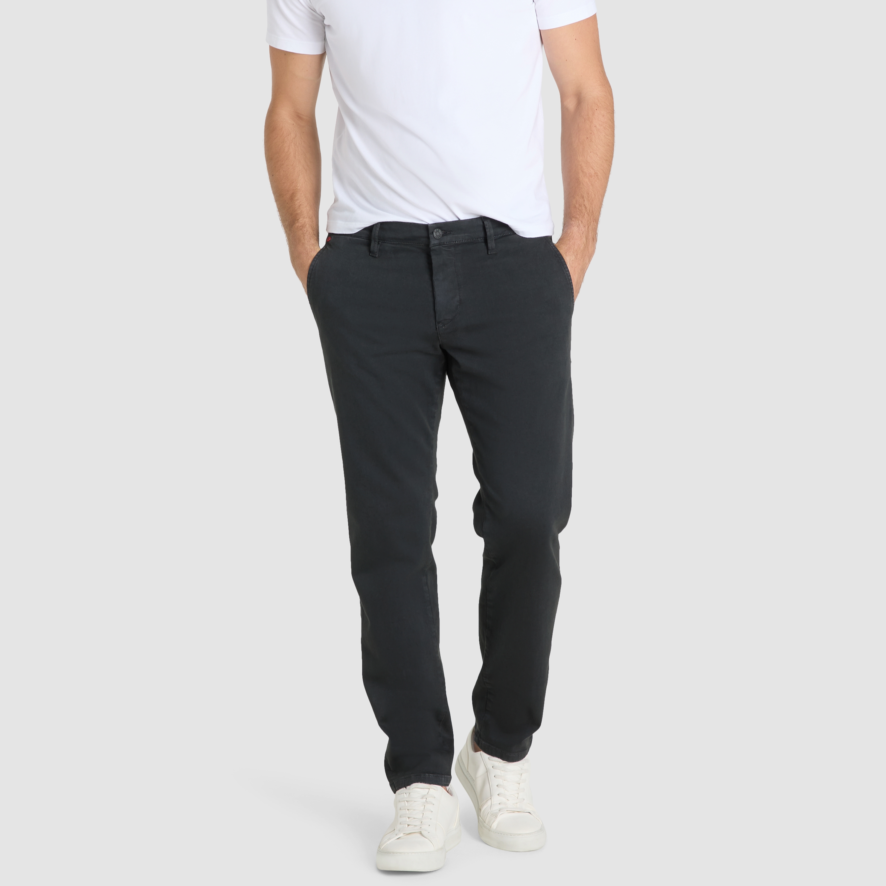 Mac Macflexx Slim Fit Driver Chinos - Dark Grey