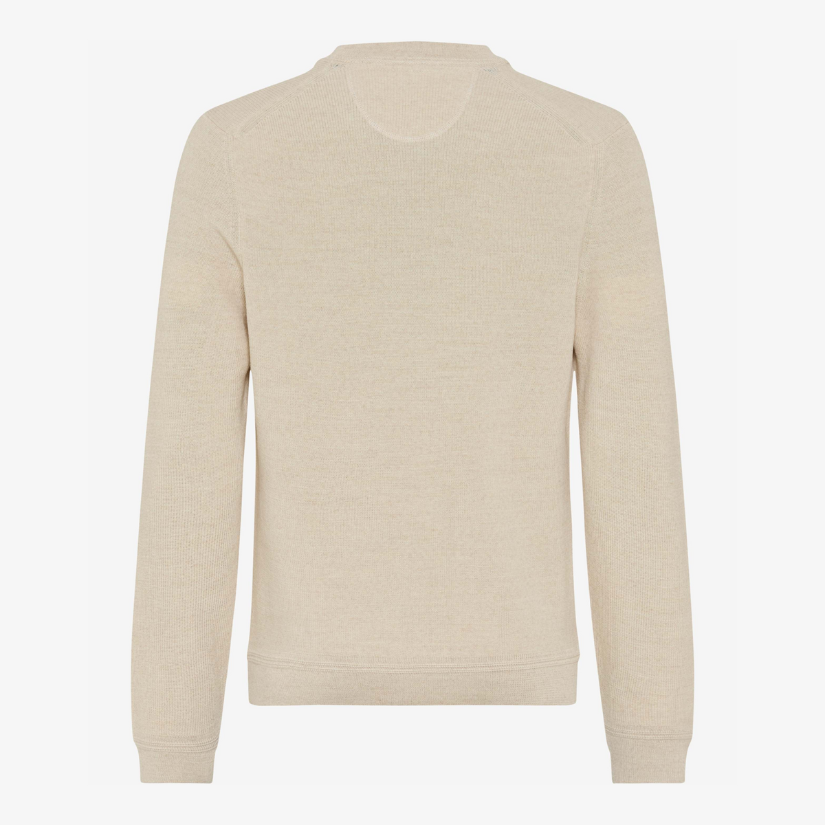 Brax Roy Cotton-Wool Crew Neck Jumper - Beach