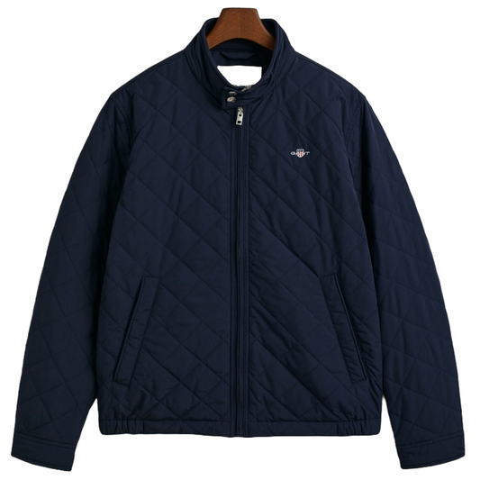 Gant Quilted Windcheater Jacket - Evening Blue