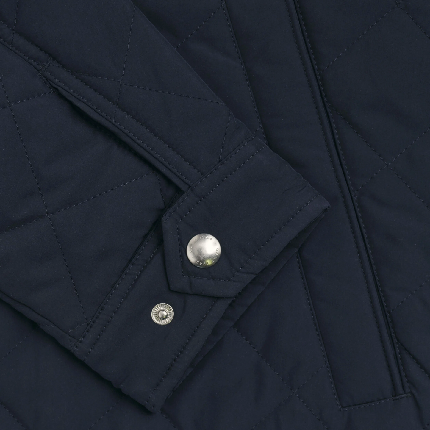 Gant Quilted Windcheater Jacket - Evening Blue