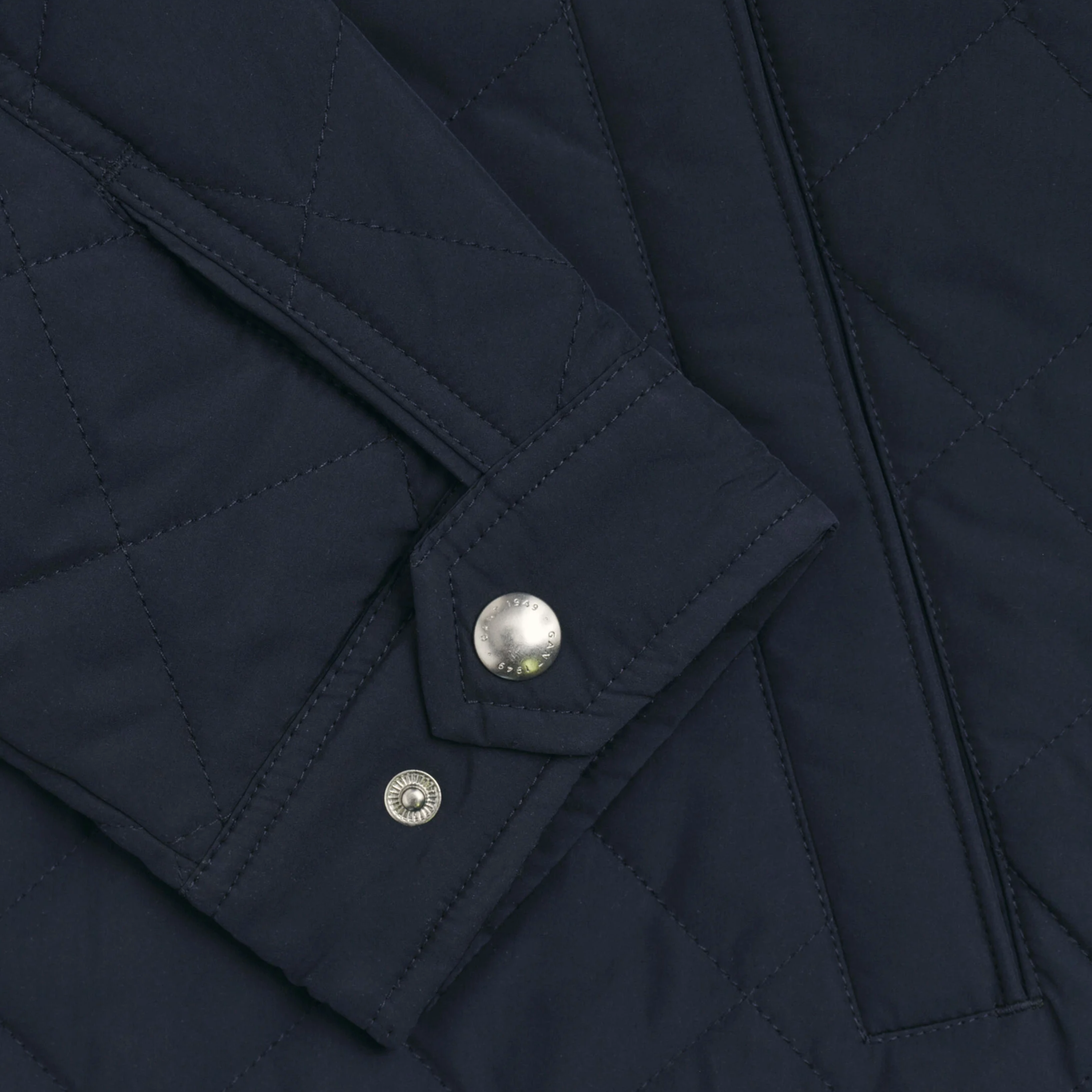 Gant Quilted Windcheater Jacket - Evening Blue