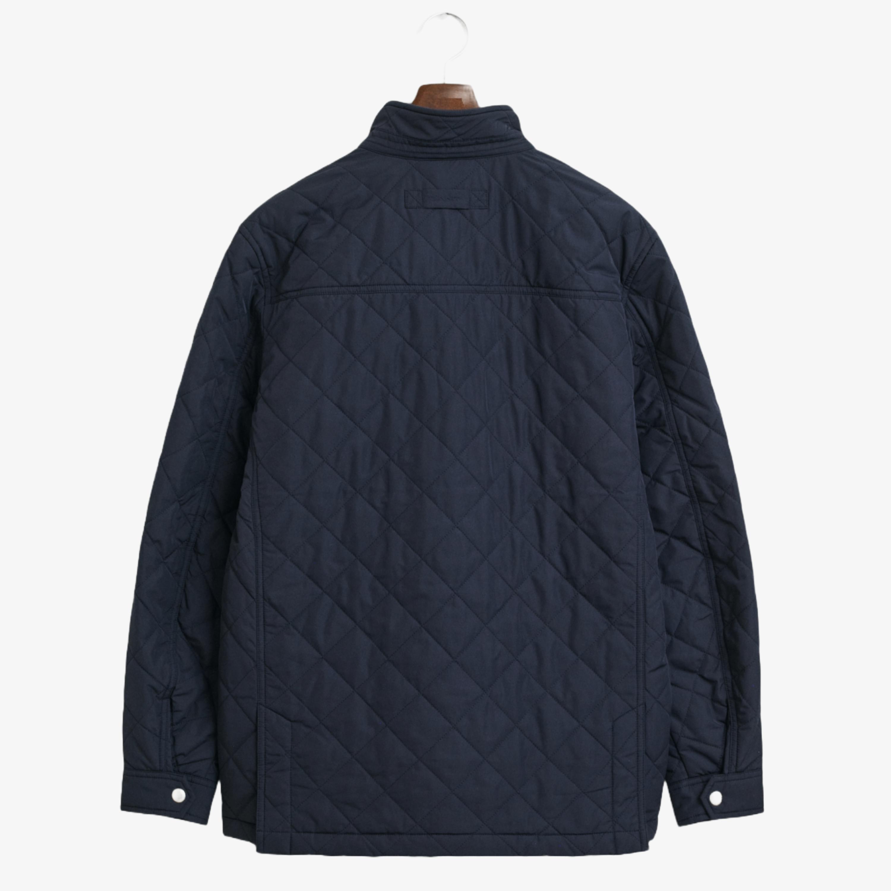 Gant Quilted Windcheater Mid Length Jacket - Evening Blue
