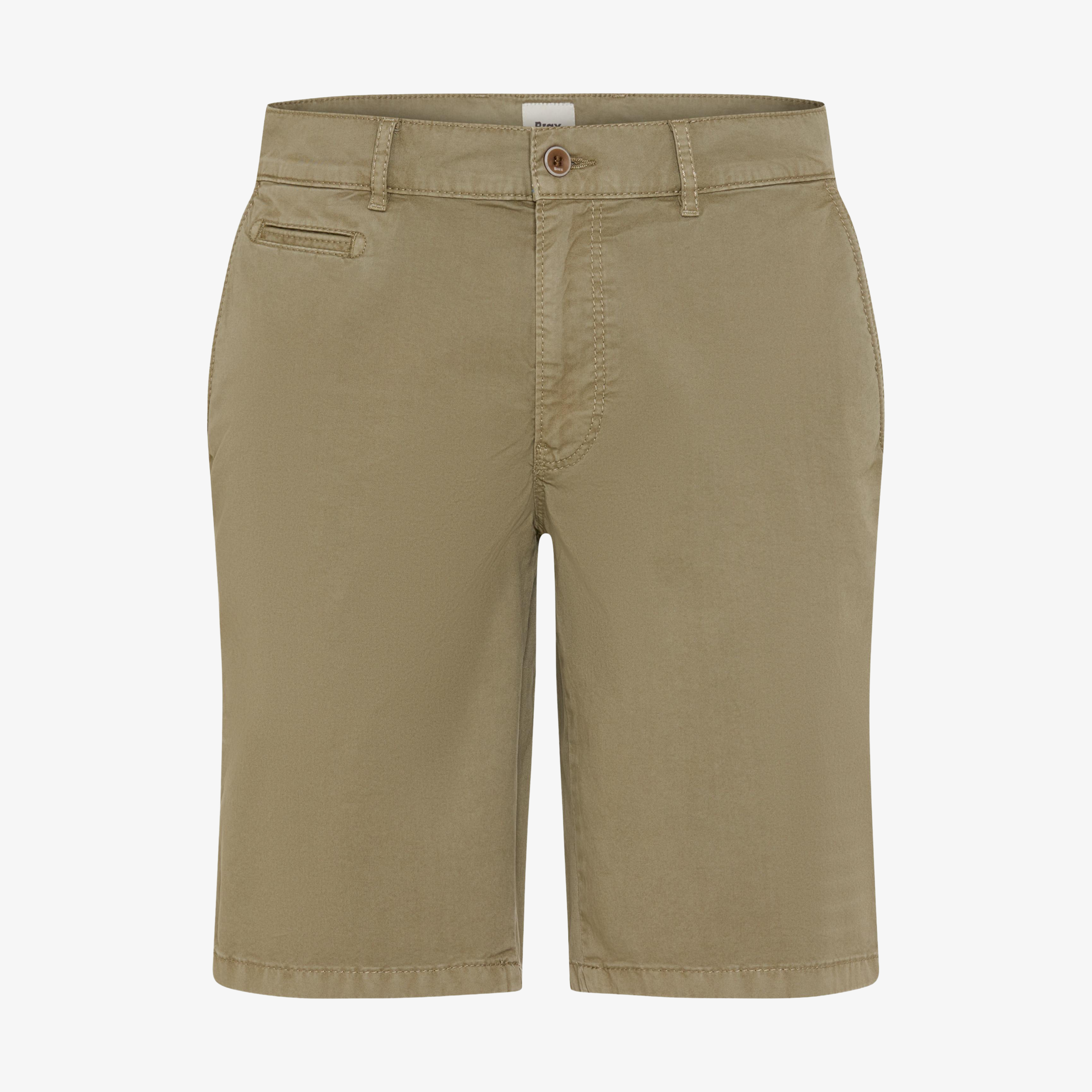 Brax Bari Cotton Flex Shorts - Khaki