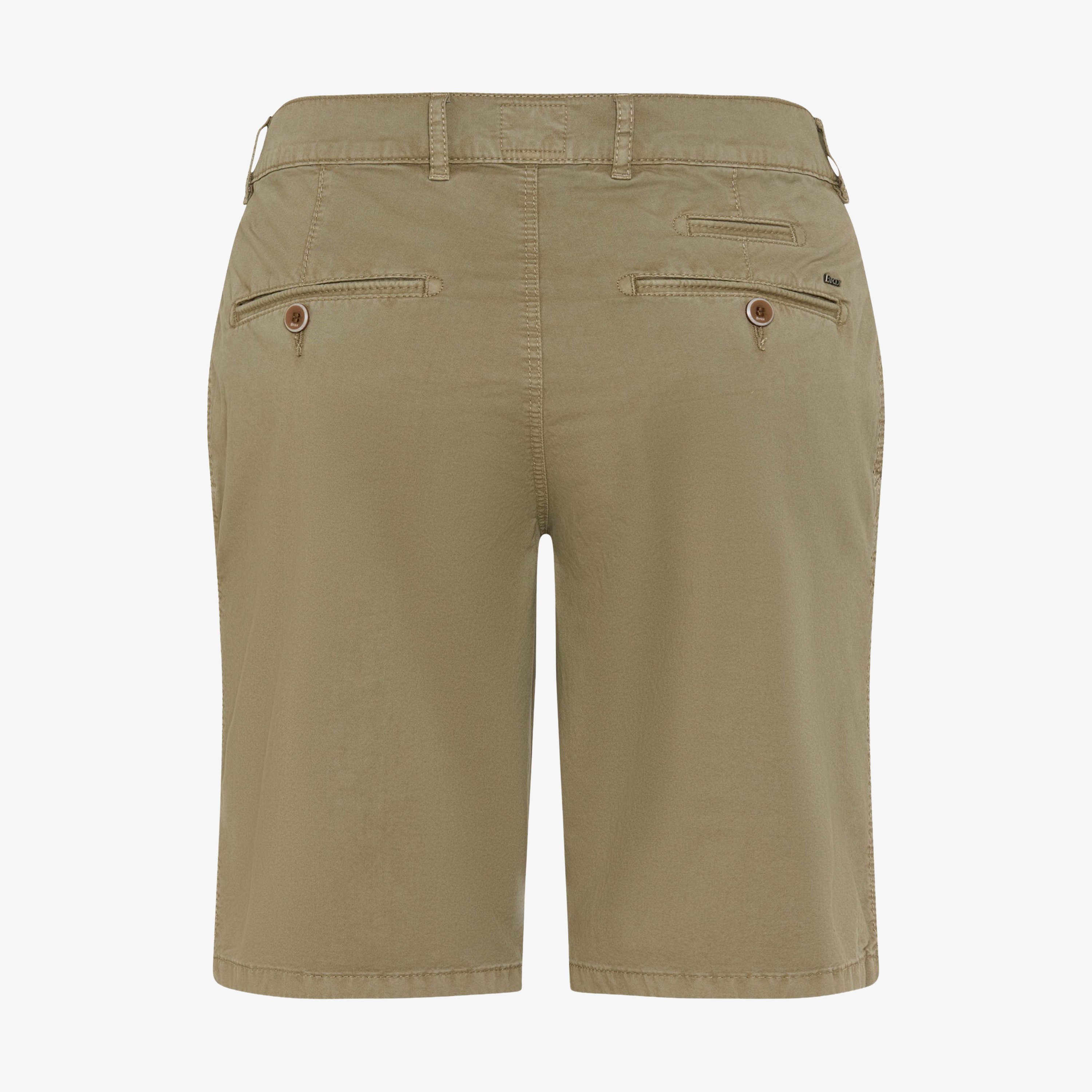 Brax Bari Cotton Flex Shorts - Khaki