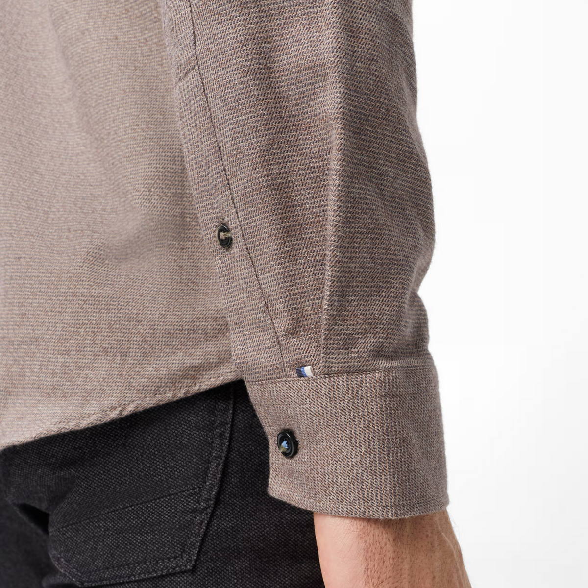 Brax Harold Cotton Flannel Shirt - Chocolate