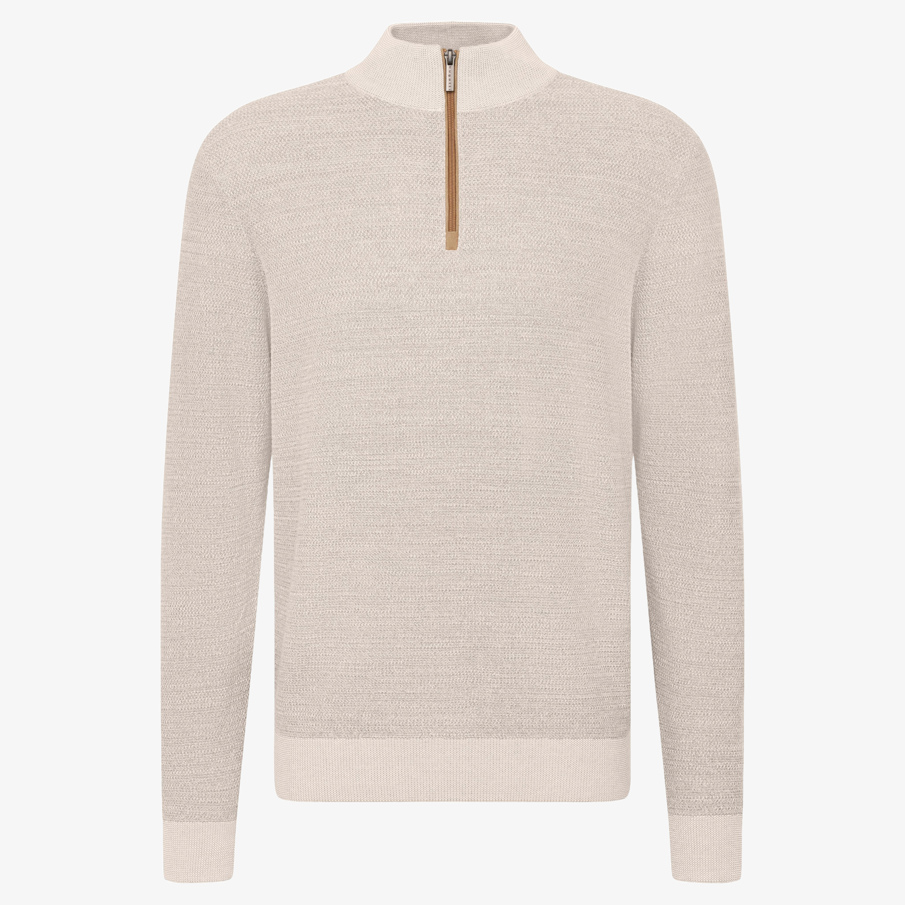 Bugatti Half Zip Jumper - Ecru