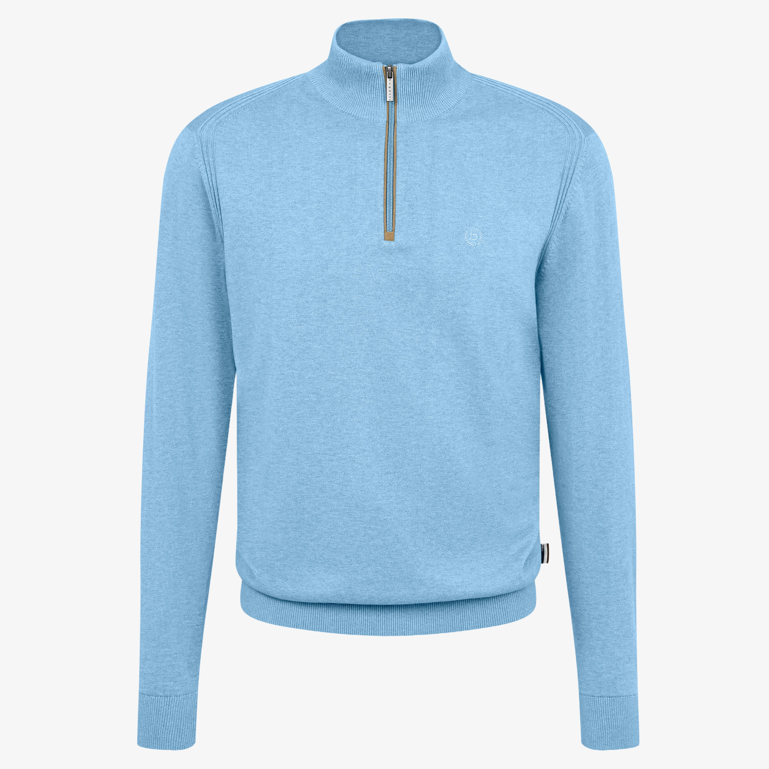 Bugatti Half Zip Jumper - Light Blue