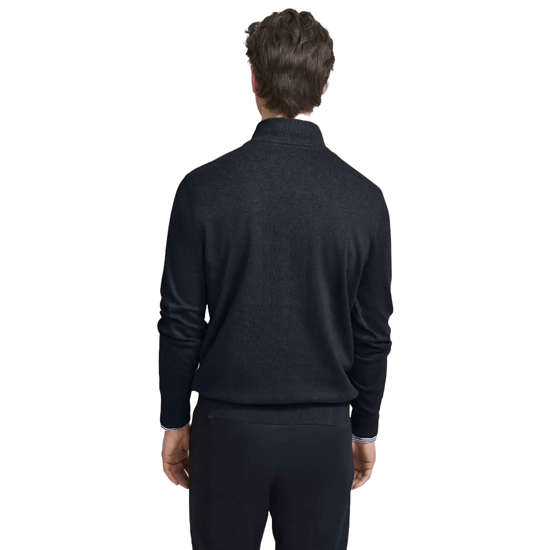 Bugatti Half Zip Knitted Pullover - Navy