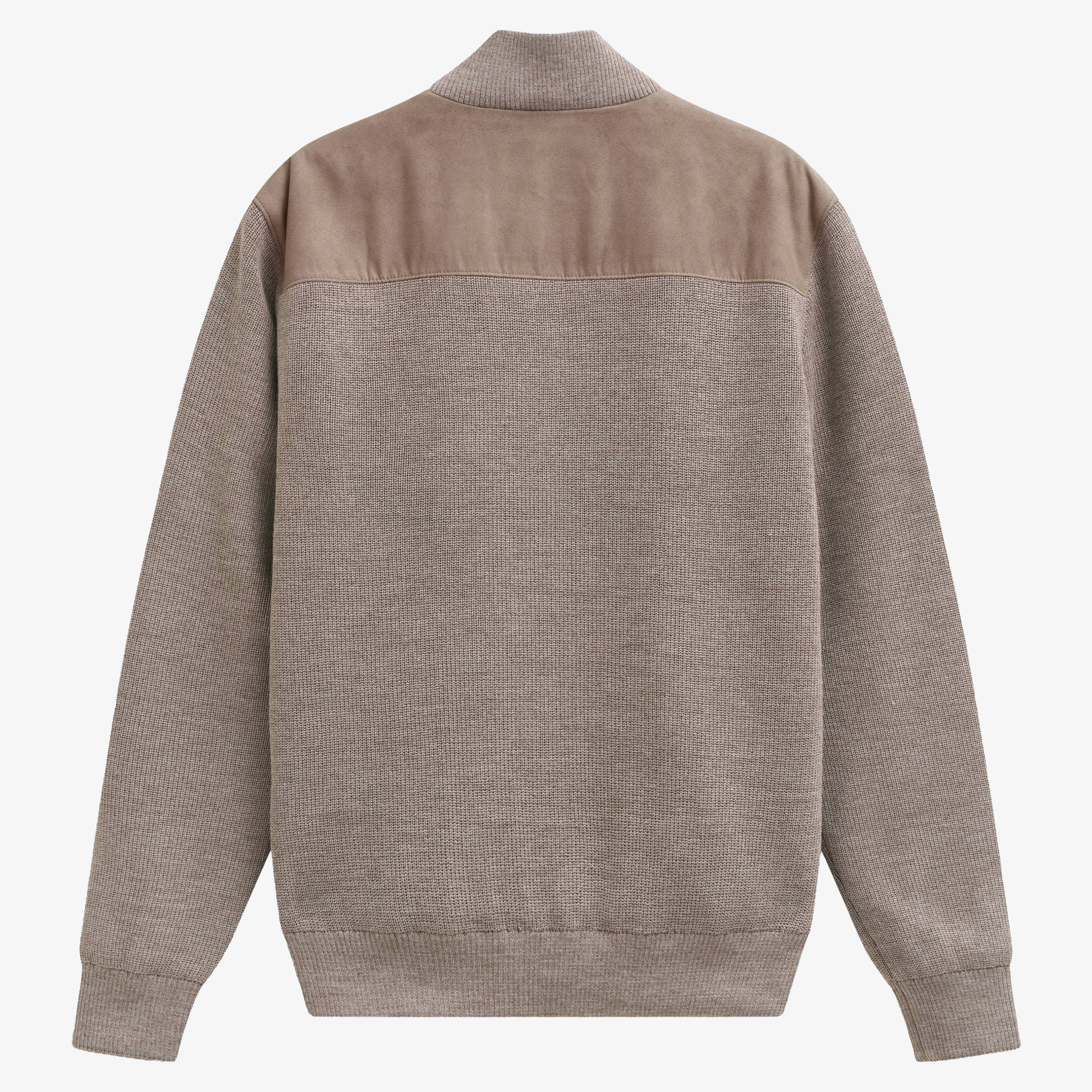 Bugatti Suede Look Hybrid Jacket - Taupe