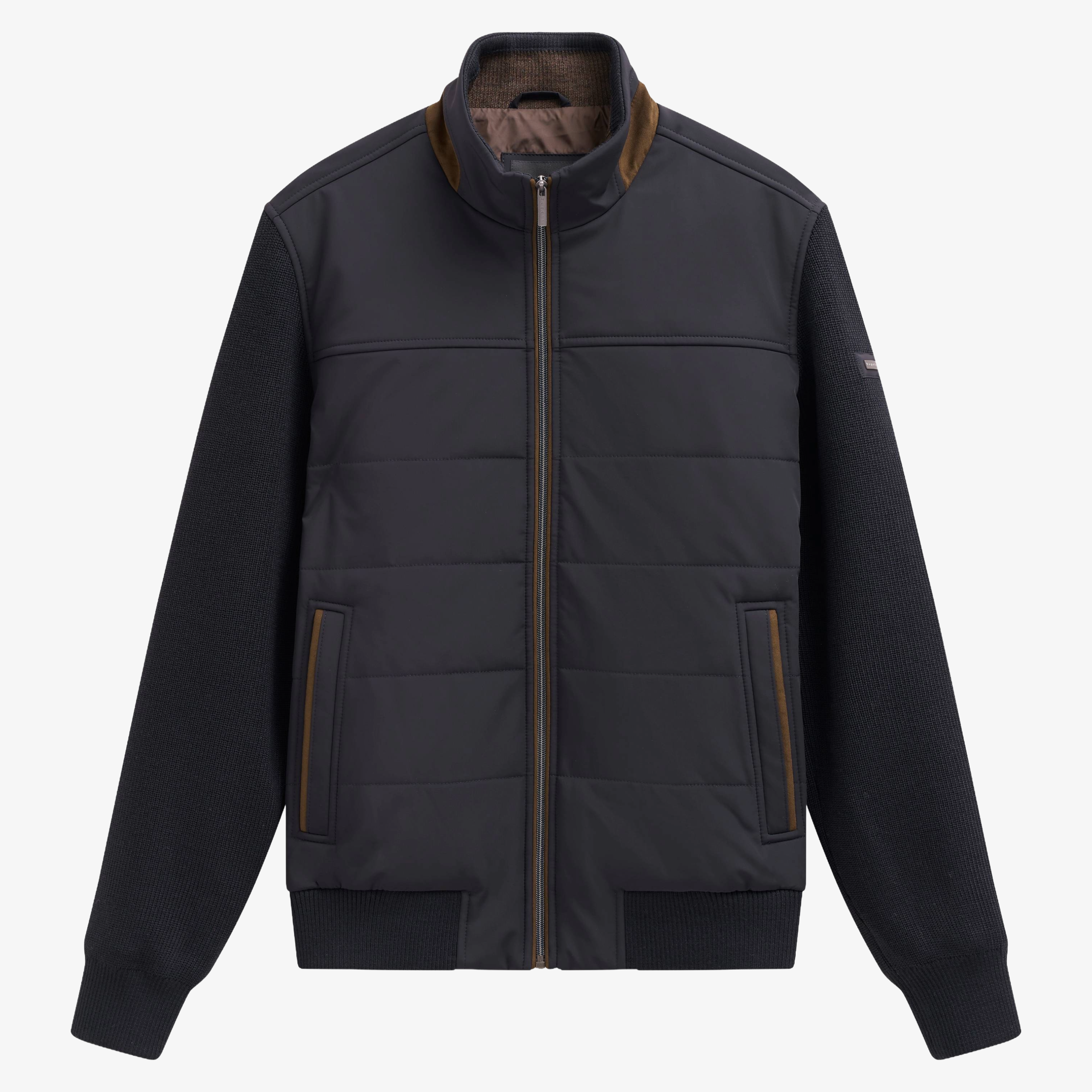 Bugatti Quilted Hybrid Jacket - Dark Navy