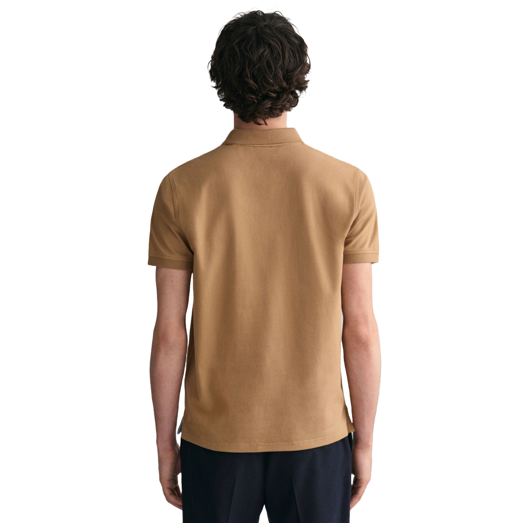 Gant Contrast Pique Polo - Beige