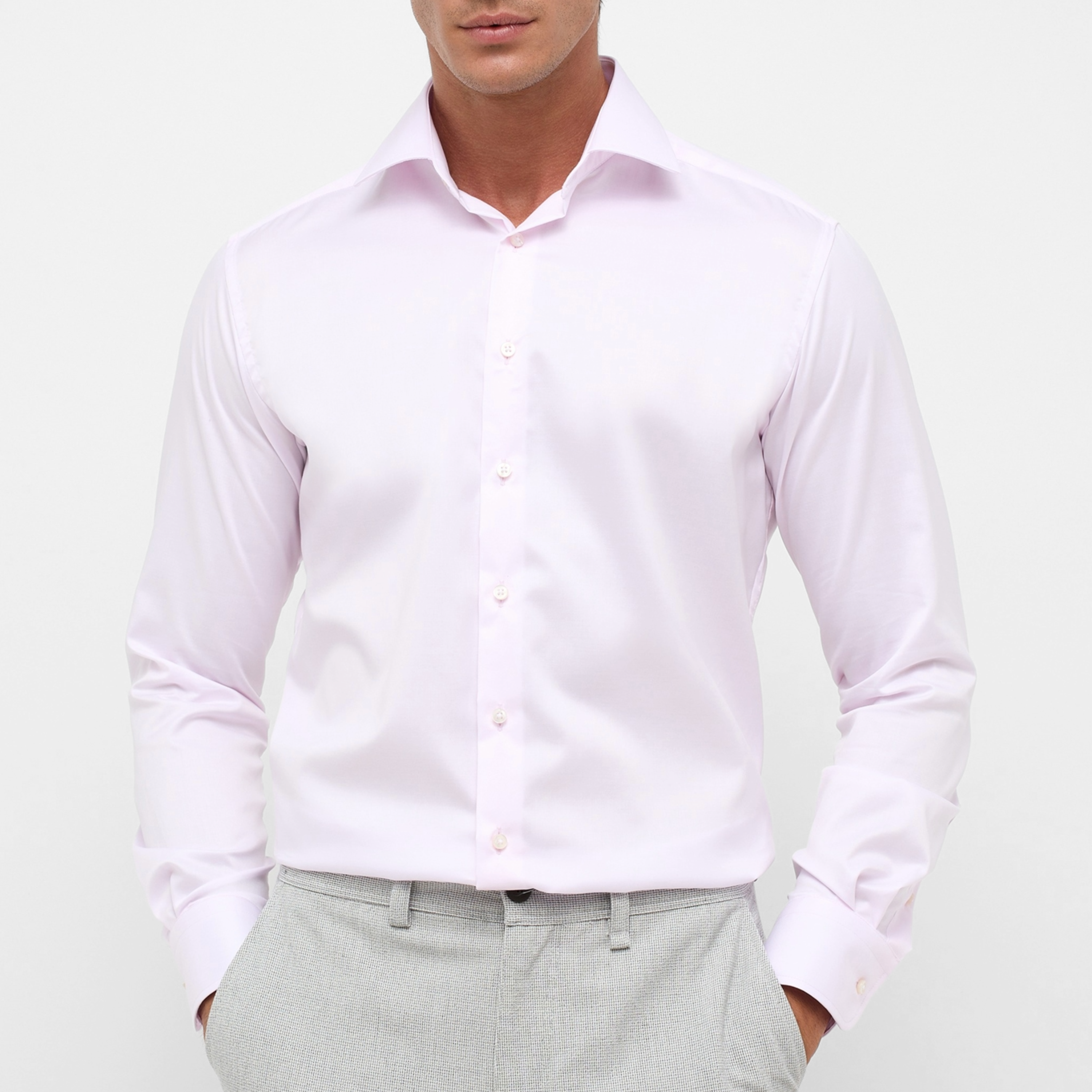 Eterna 1863 Pure Cotton Non-Iron Shirt - Pink