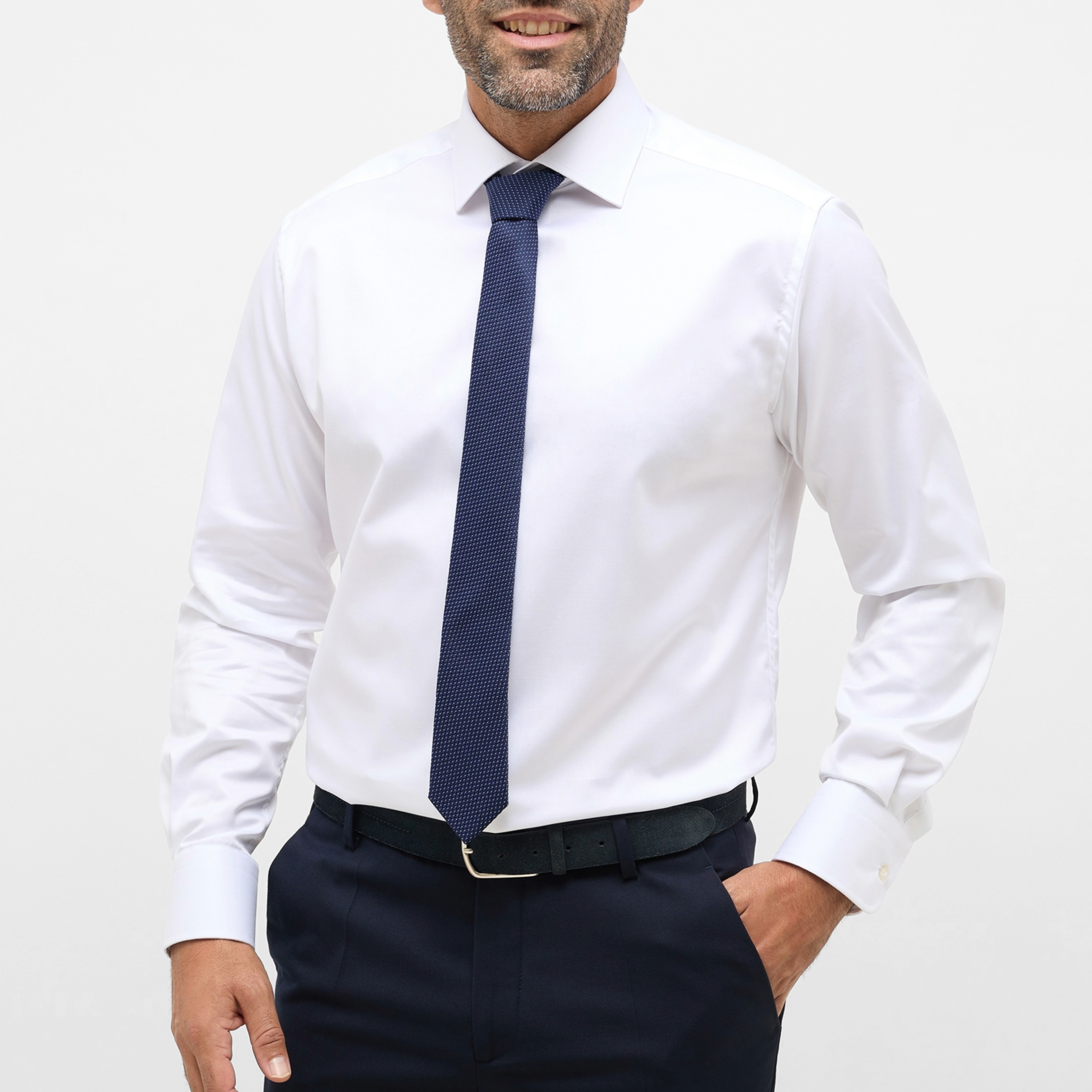 Eterna 1863 Pure Cotton Non Iron Shirt - White