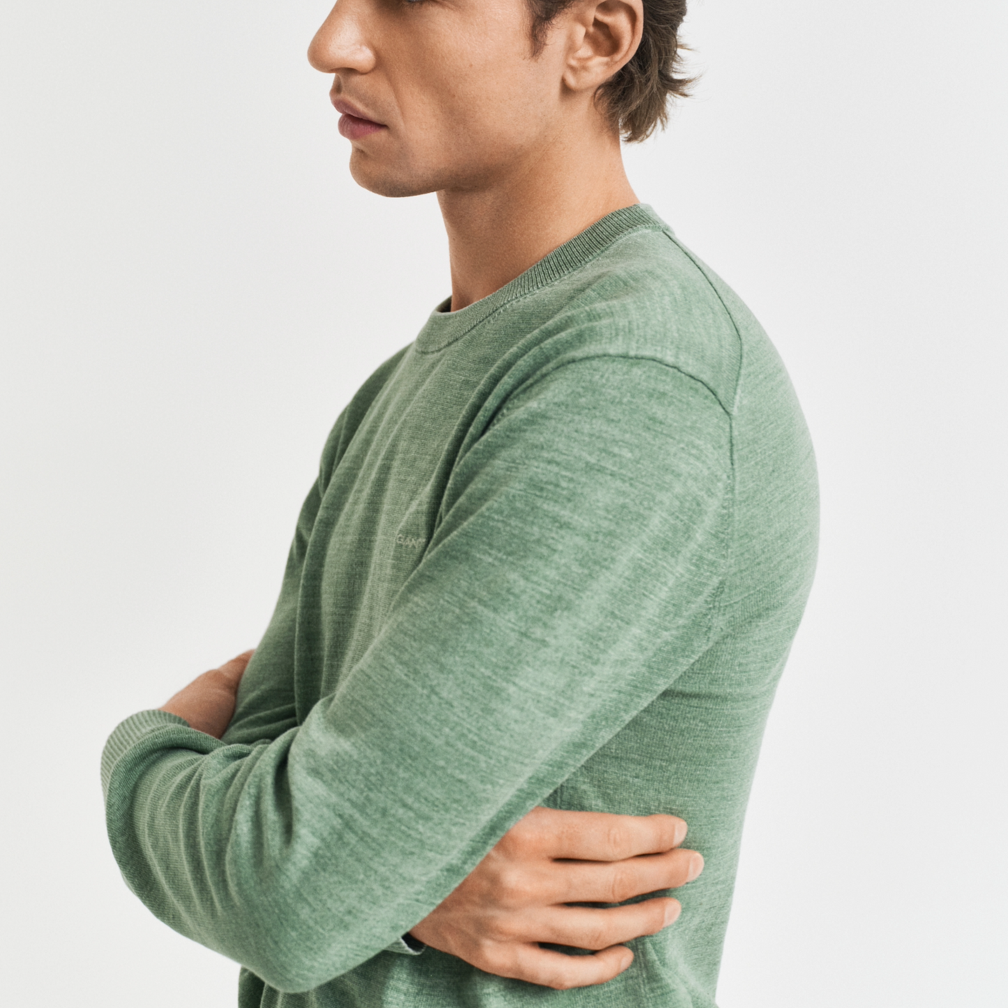 Gant Sunfaded Crew Neck Sweater - Kalamata Green