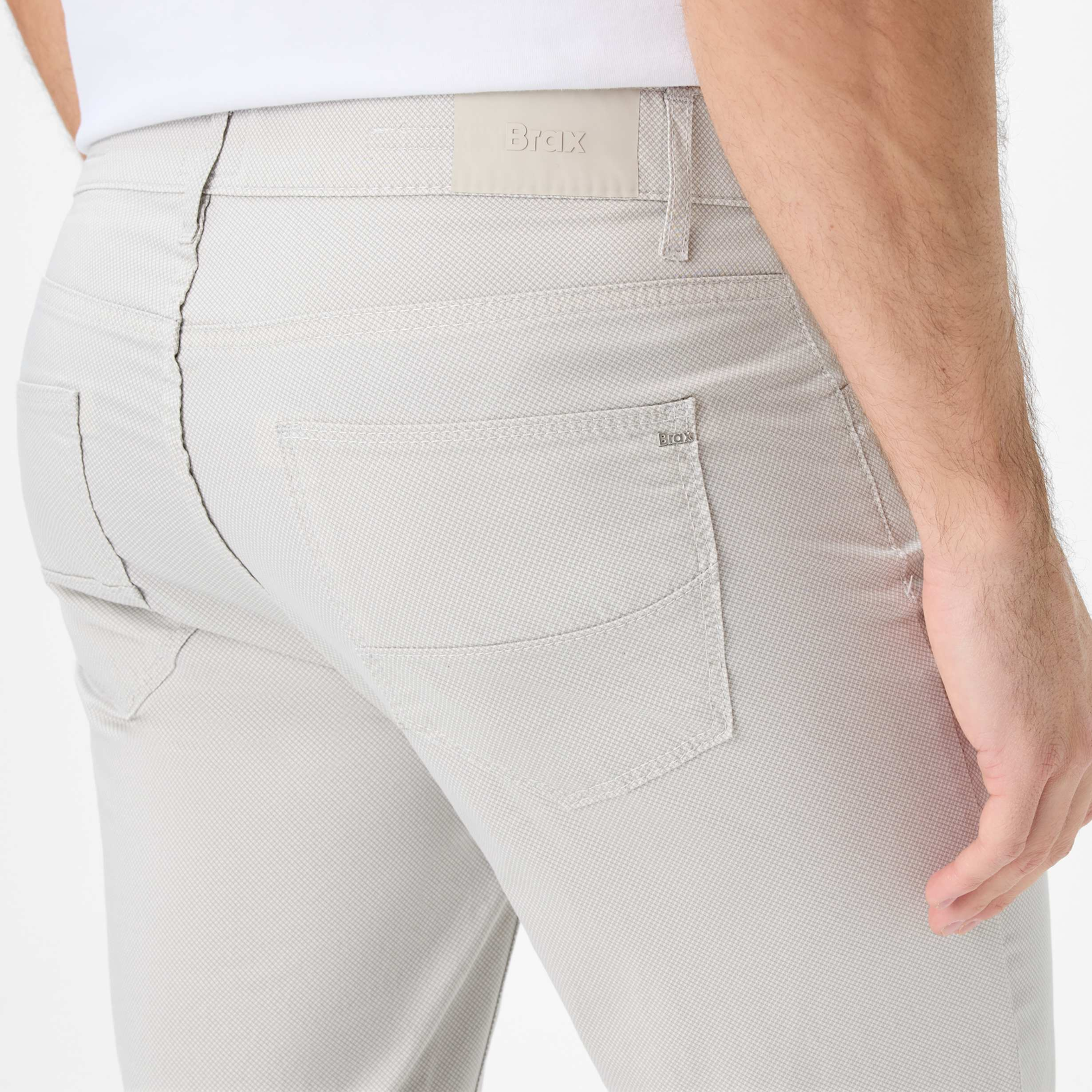 Brax Cadiz U Ultralight Straight Fit Trousers - Beige